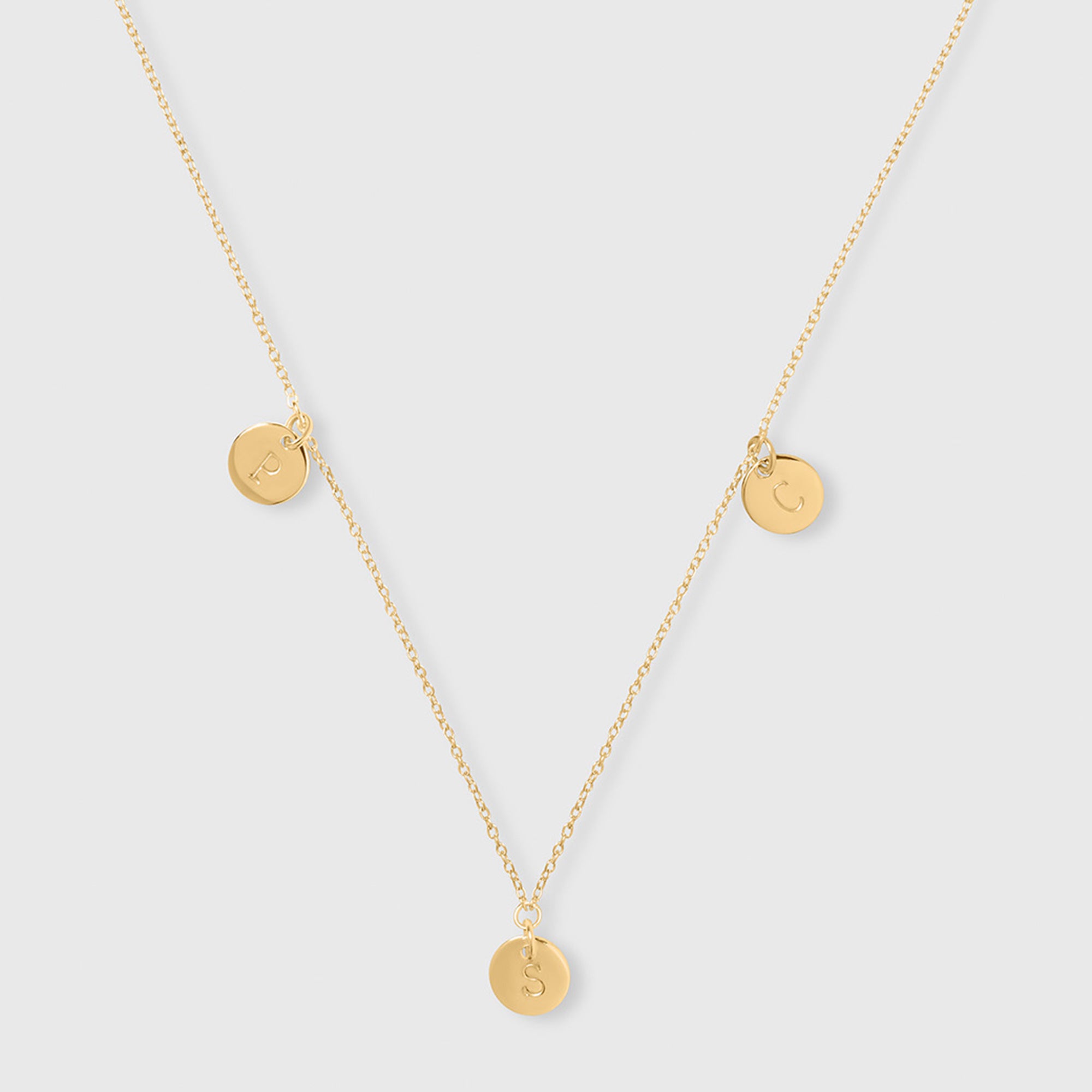 station disc necklace M/L - personalized