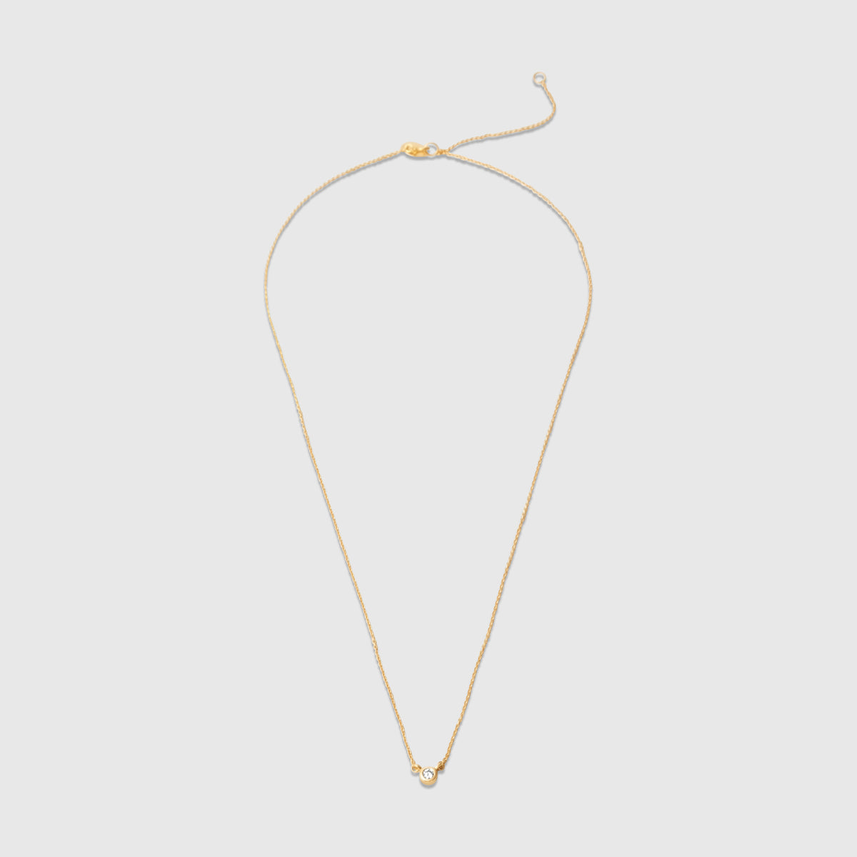 tiny diamond choker | solid gold