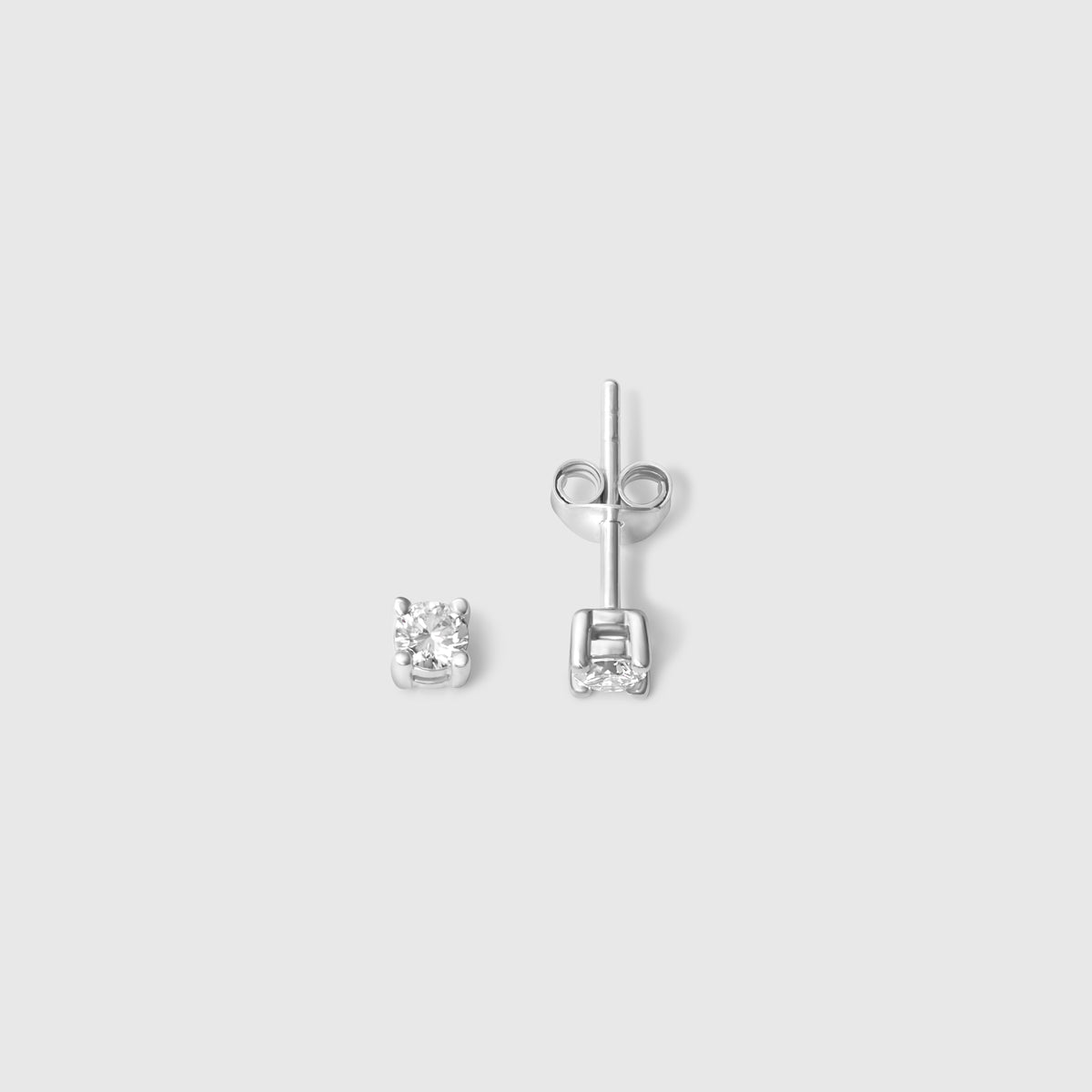 diamond stud | solid gold