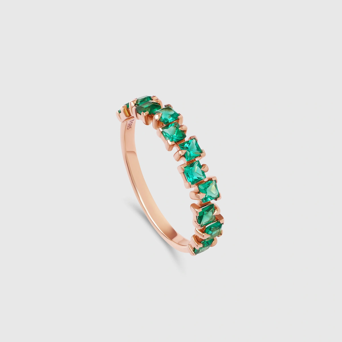 the emerald princess ring | solid gold