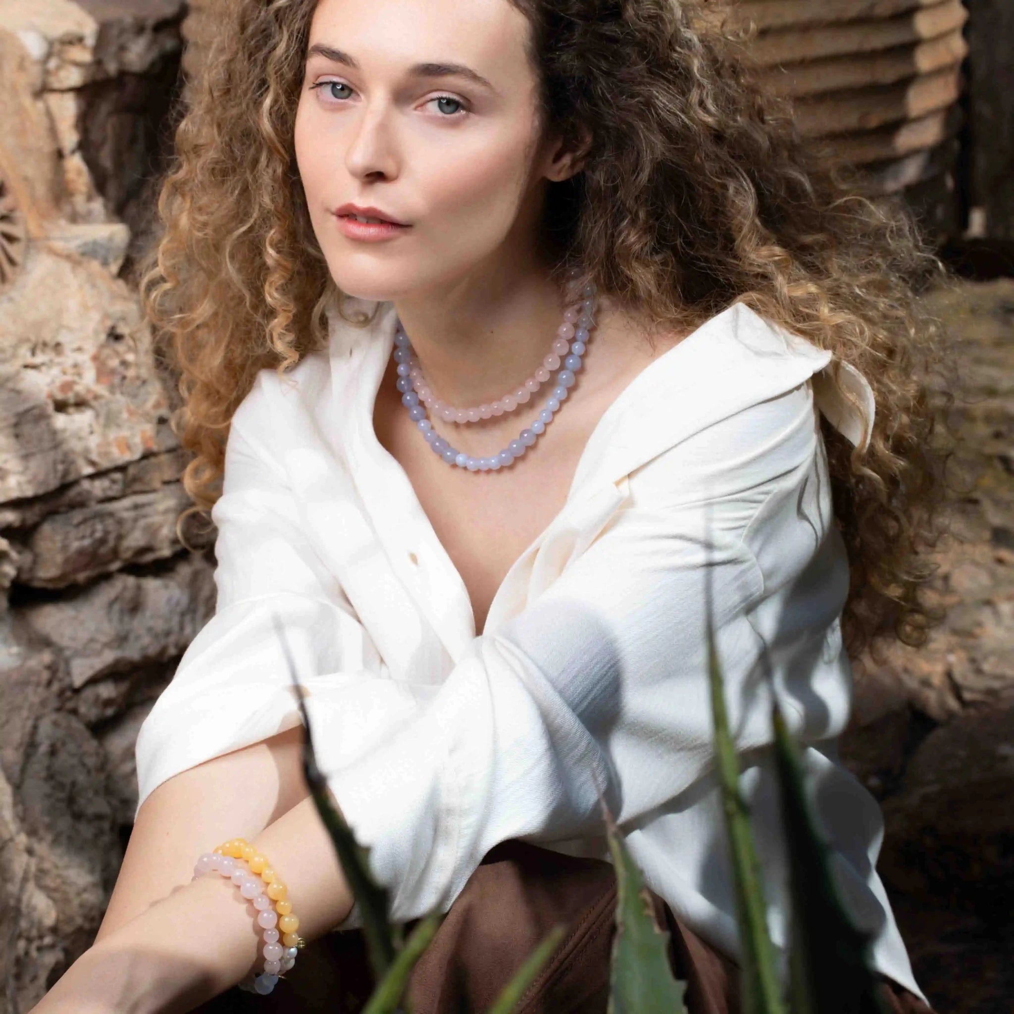 big bead choker necklace