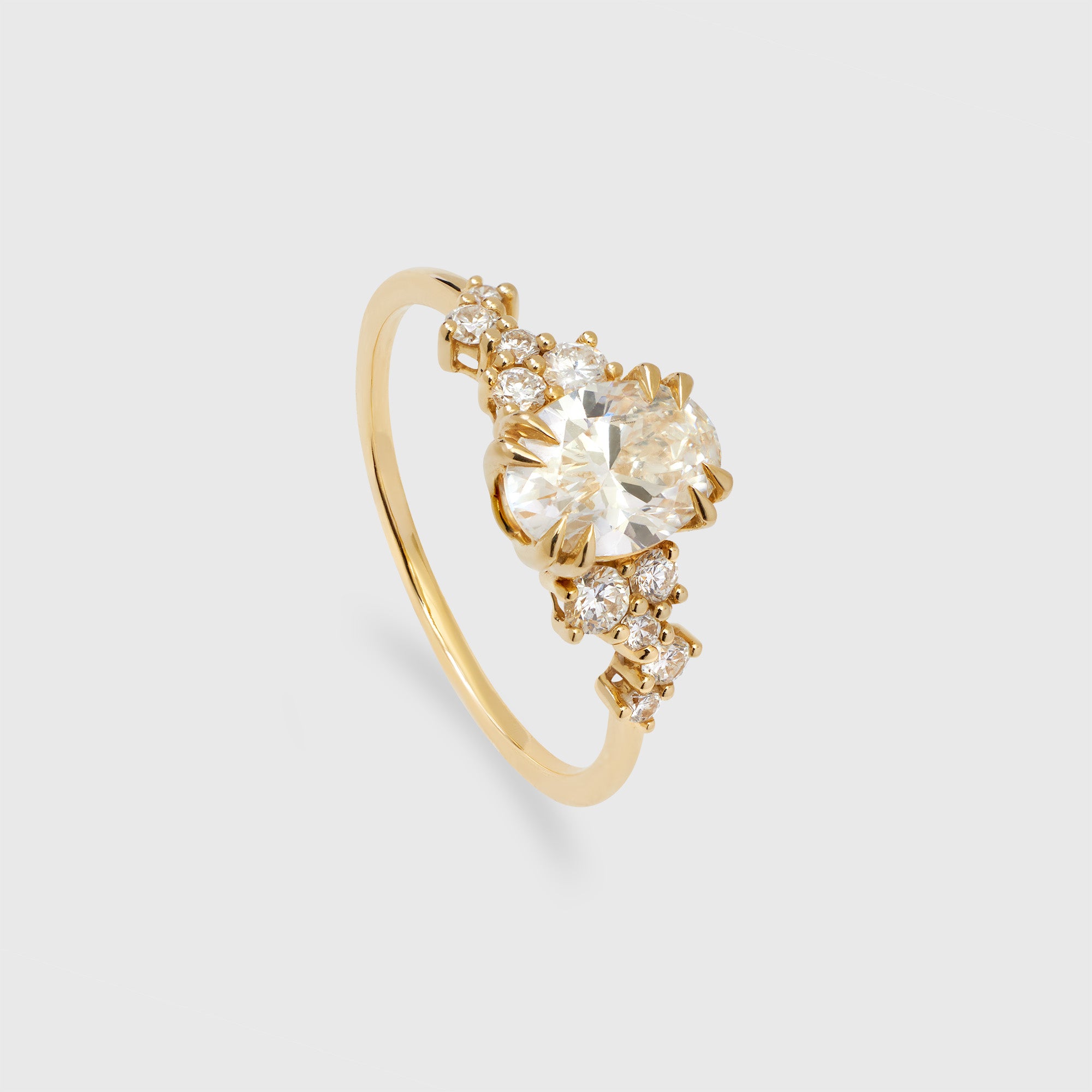 the magnolia engagement ring | solid gold