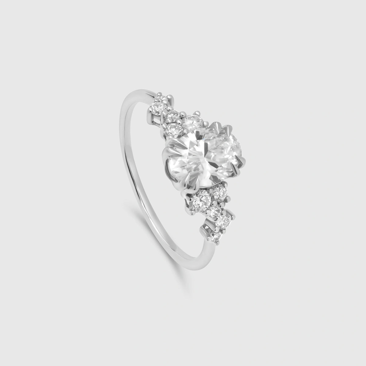 the magnolia engagement ring | solid gold
