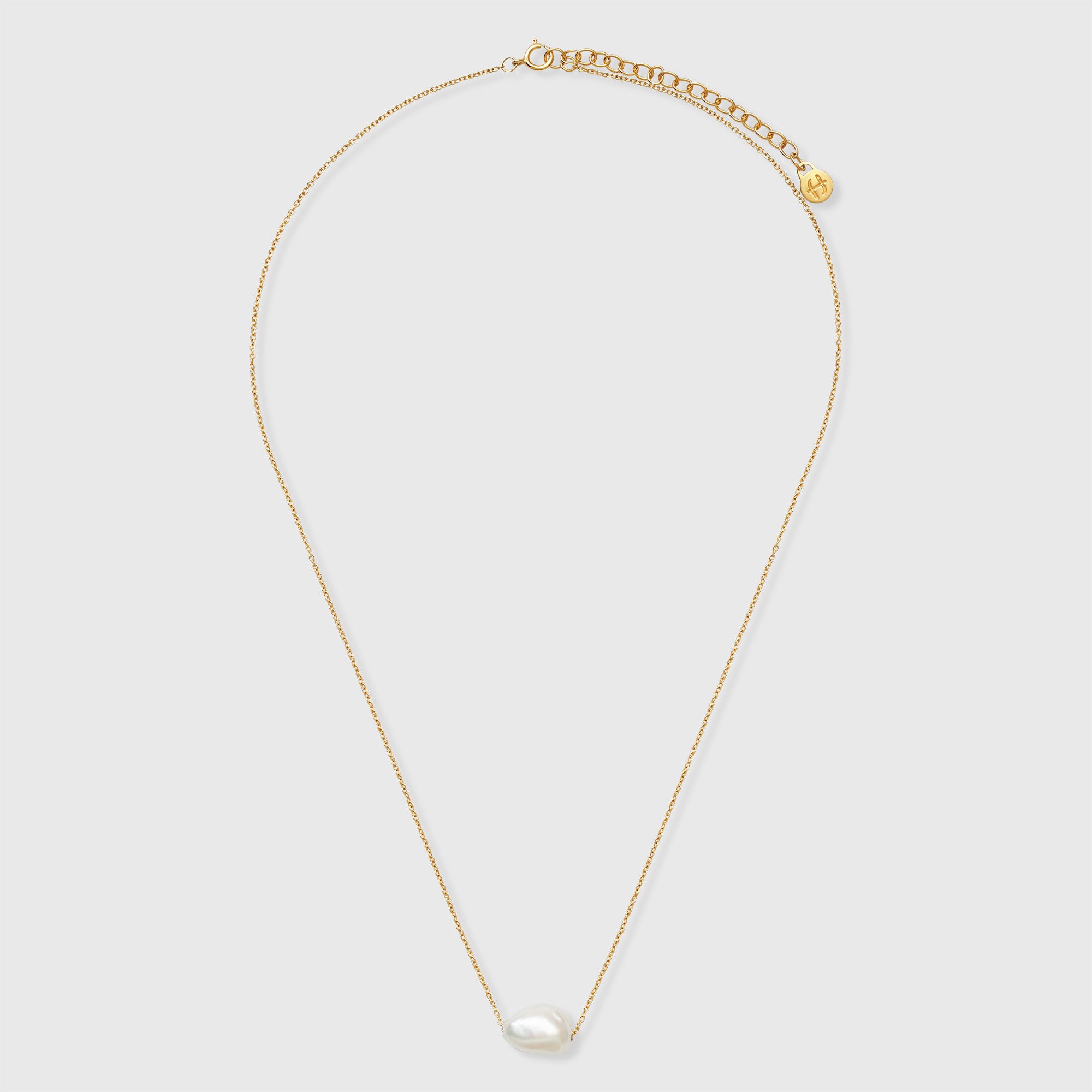 chunky single pearl necklace