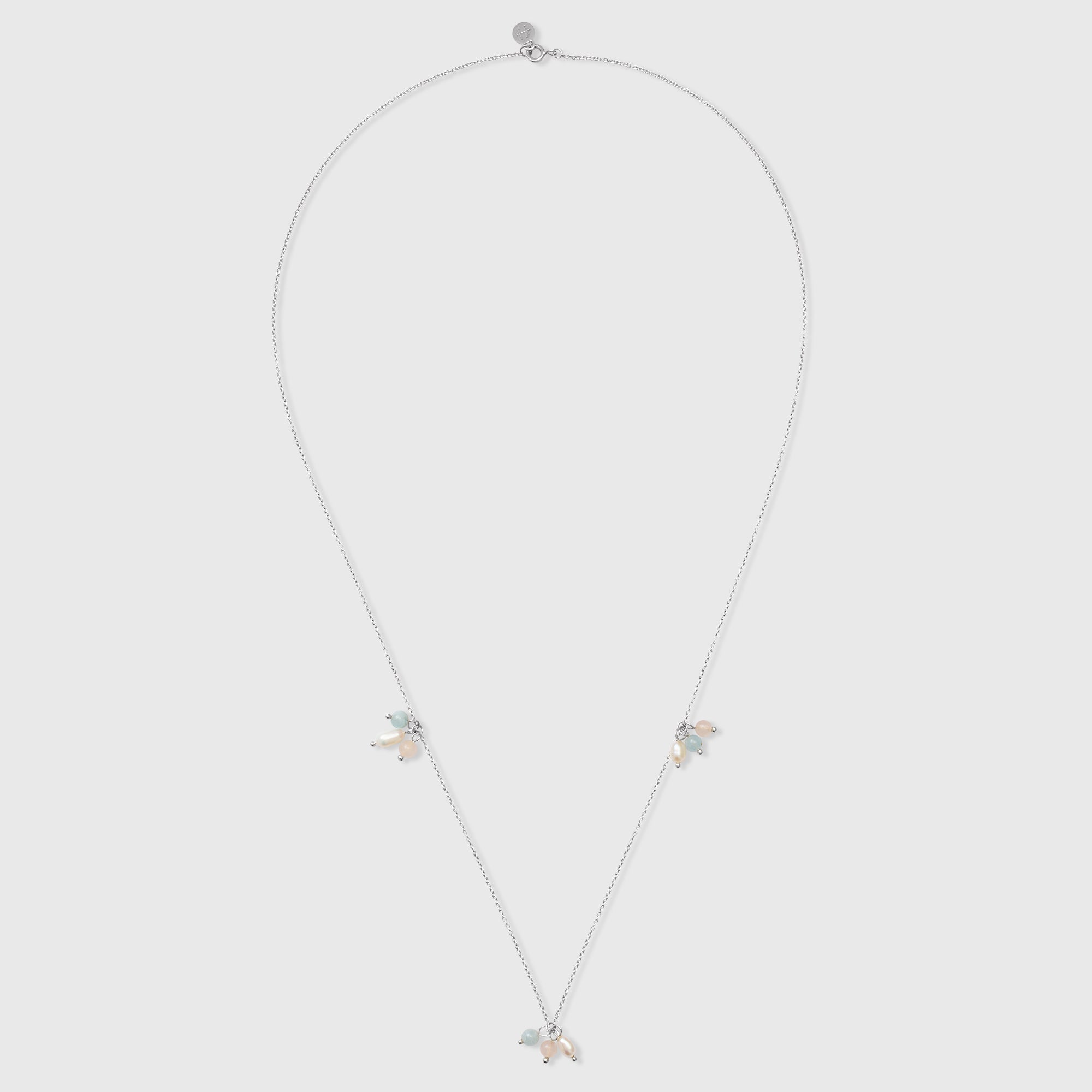 triple gemstone necklace M/L