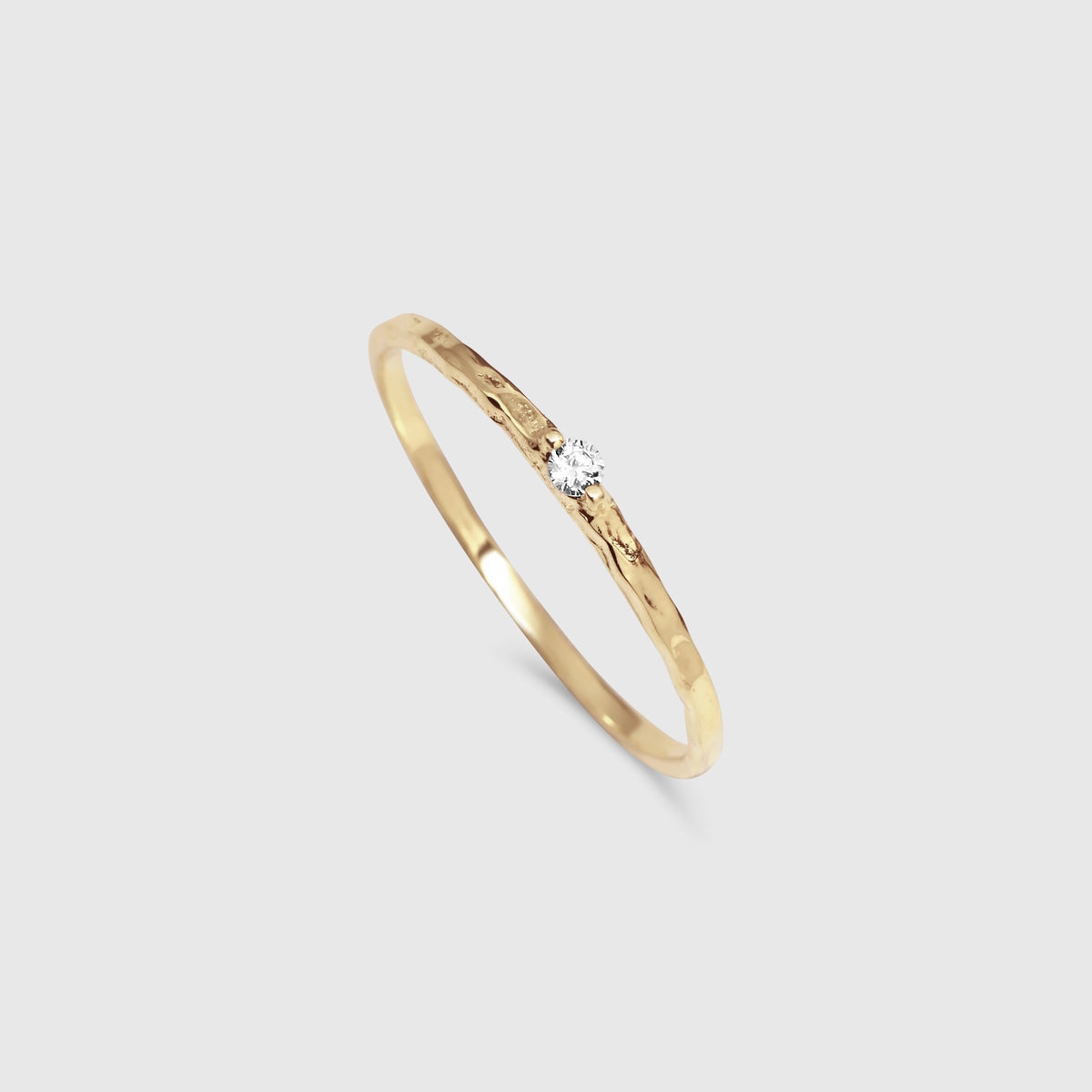 hammered sparkle ring
