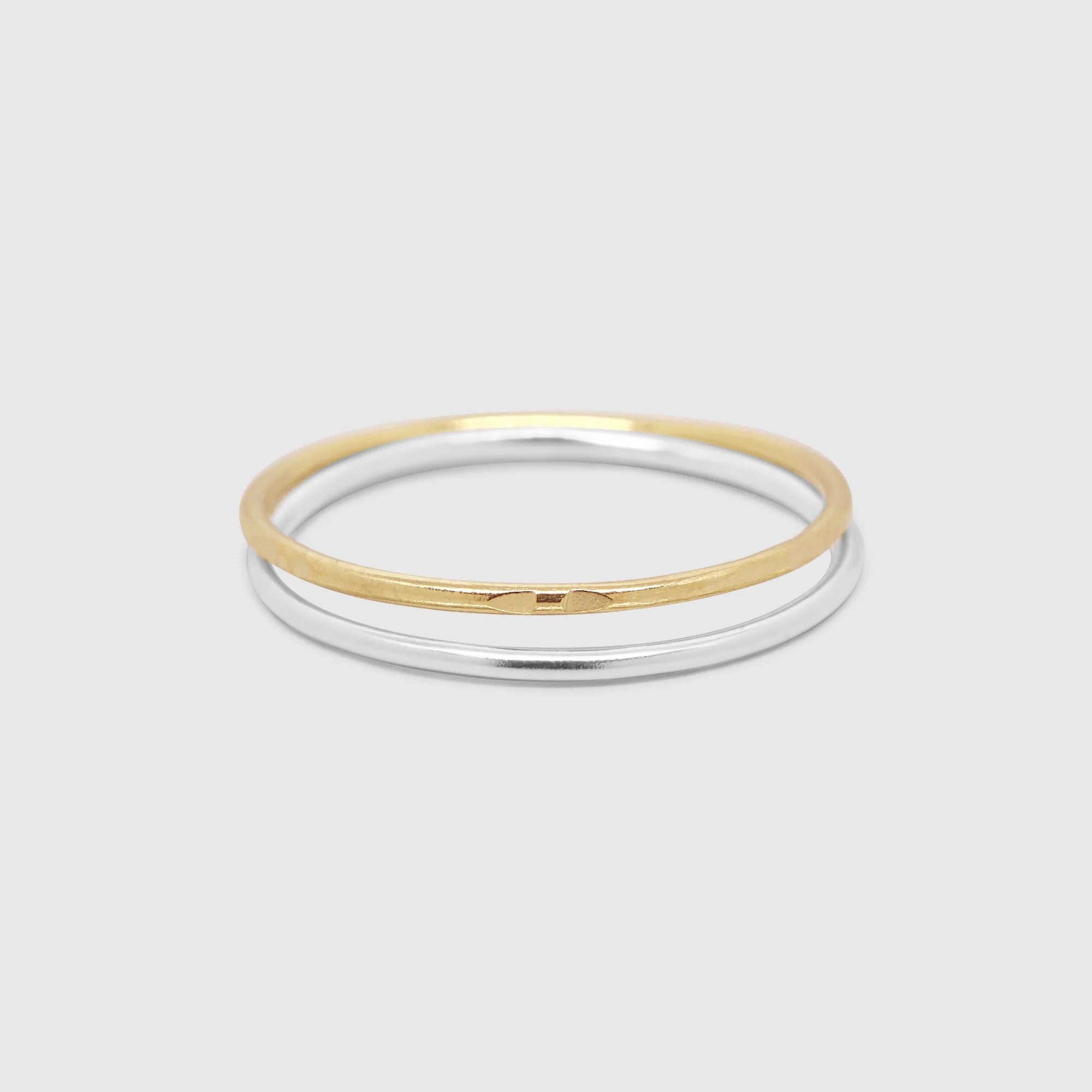 bicolor ring set