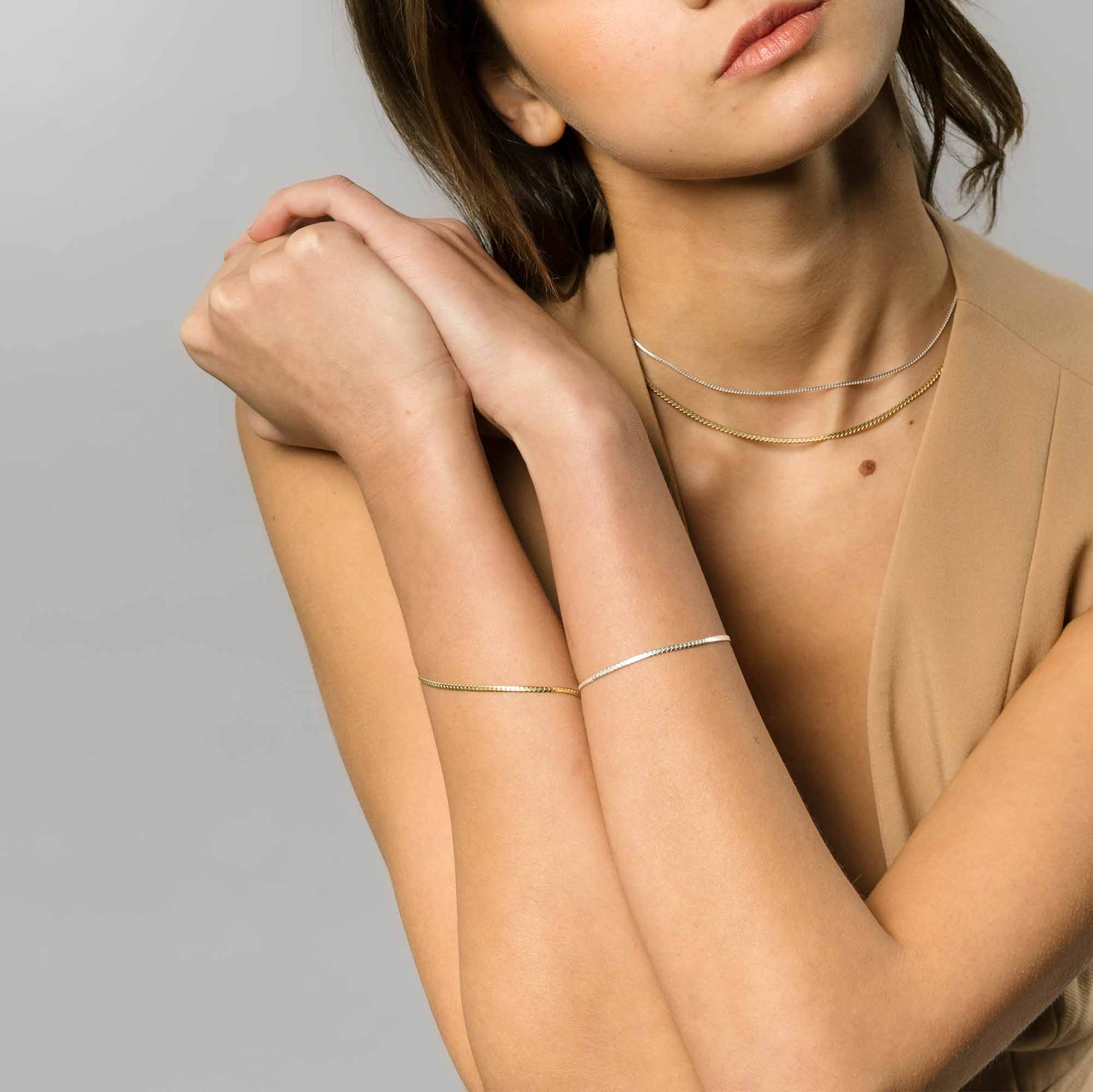 flat chain bracelet