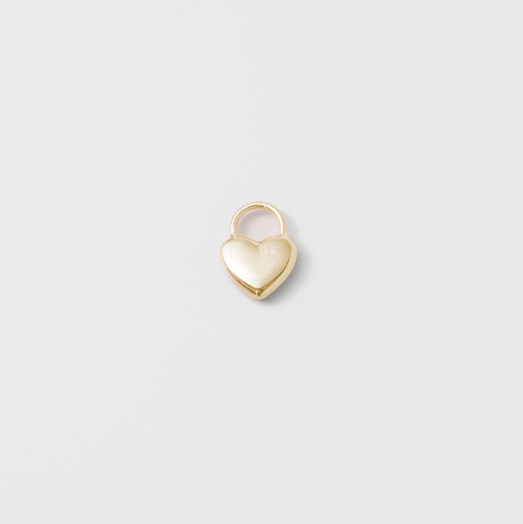 heart charm | solid gold