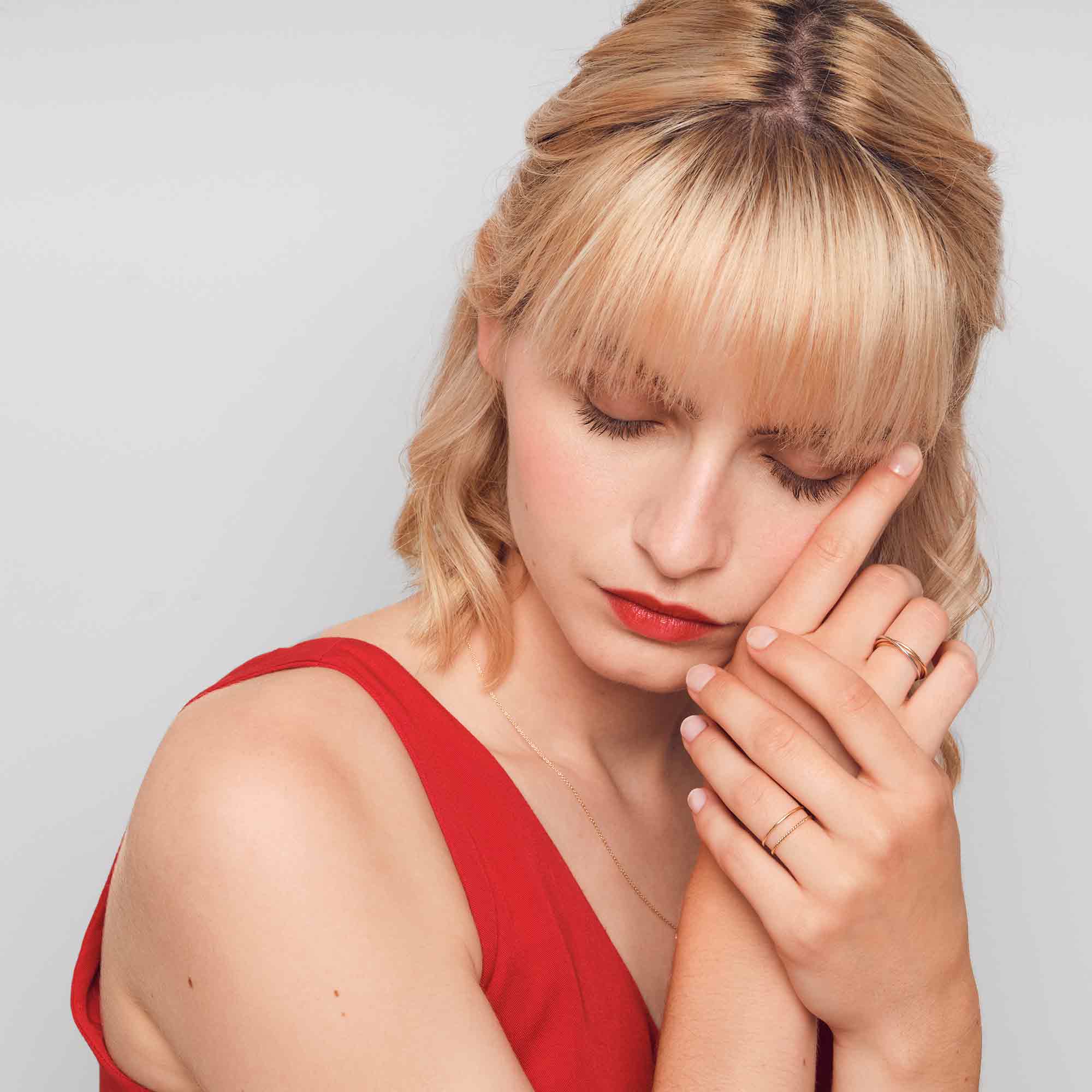 tiny twisted ring | solid gold - POS