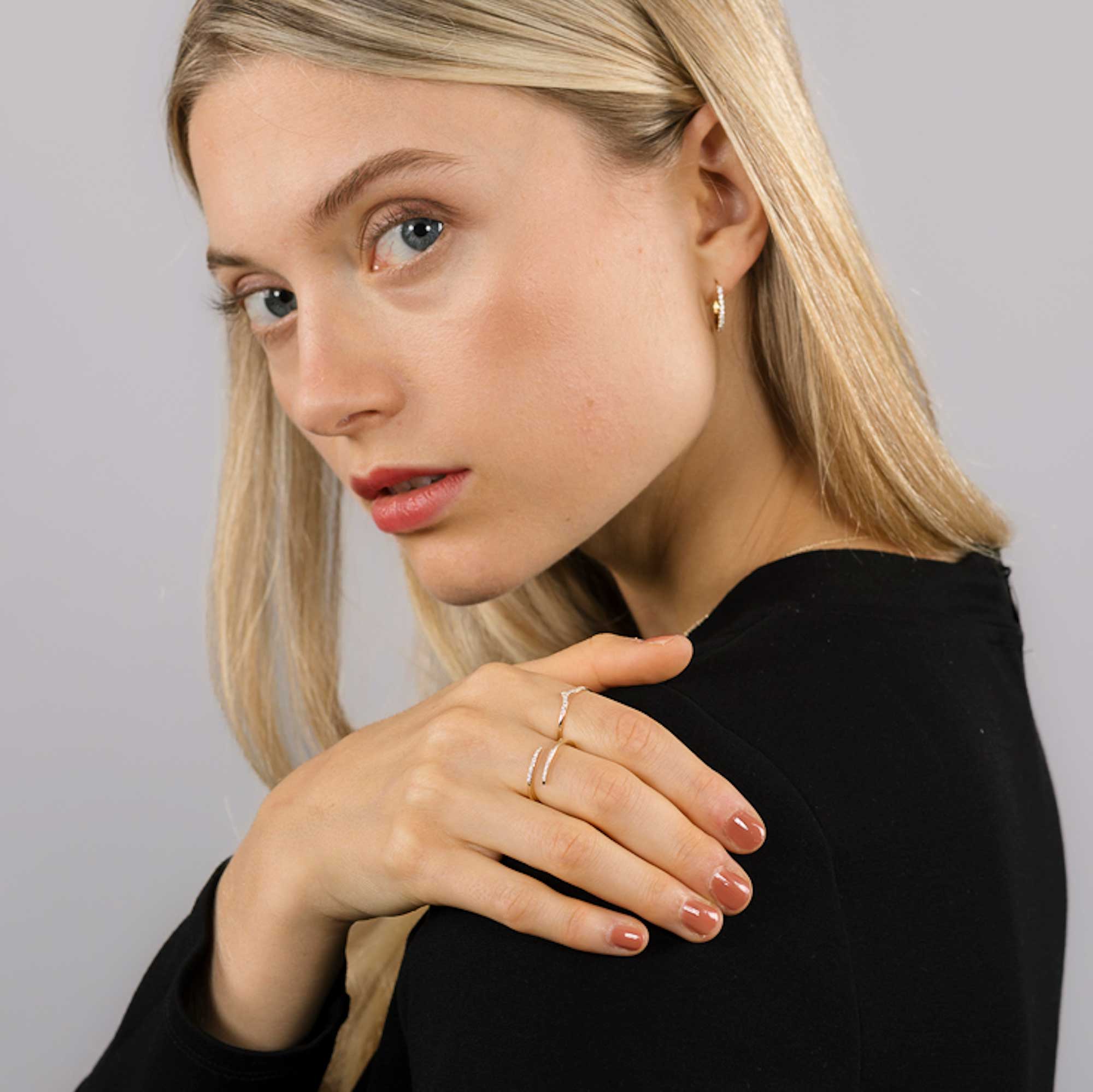 snake diamond ring | solid gold