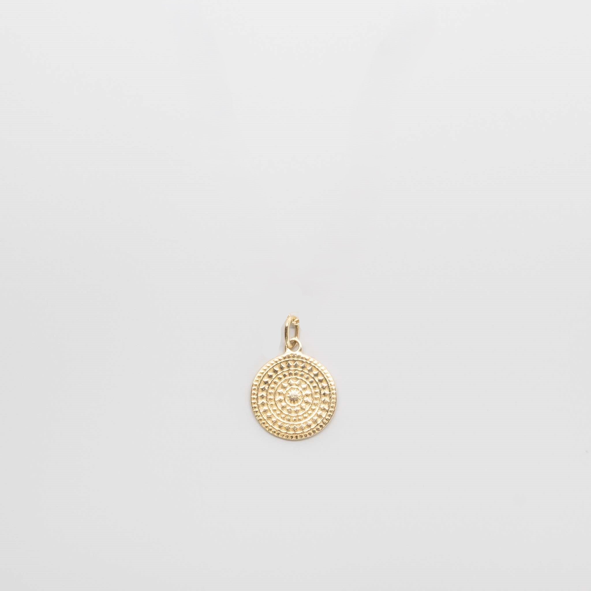 ornament necklace charm | solid gold