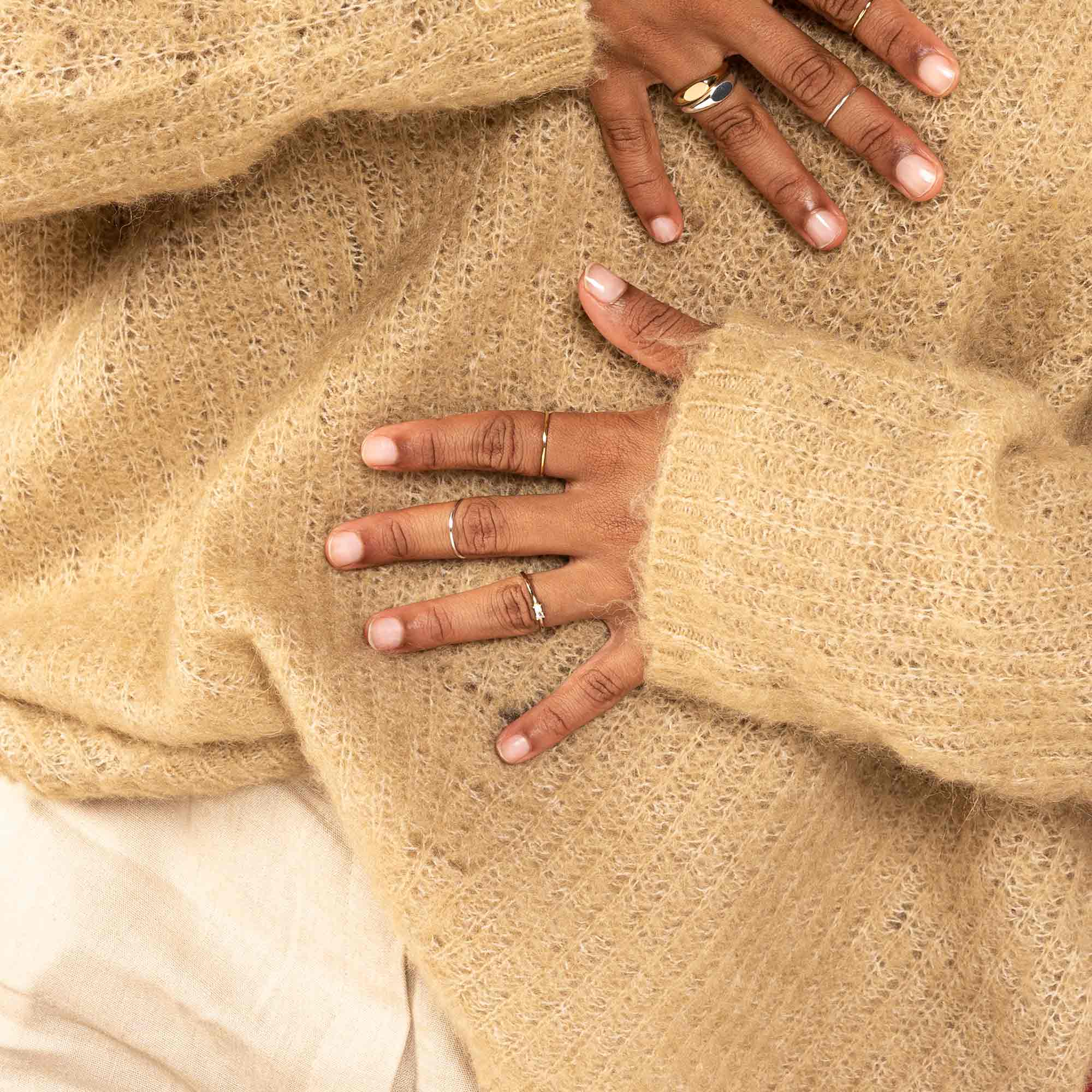 sparkle baguette ring