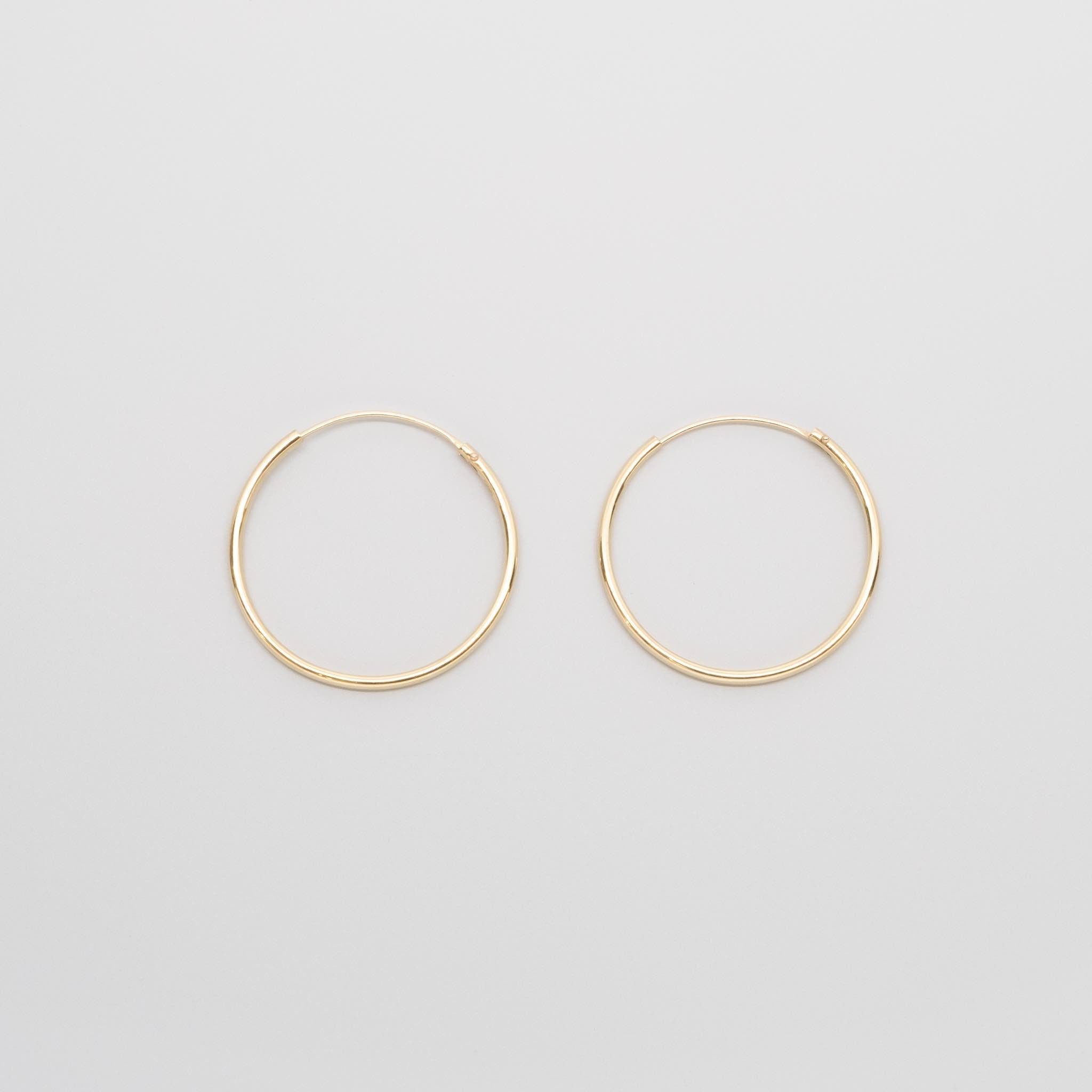 simple hoops | solid gold - XS / S / M