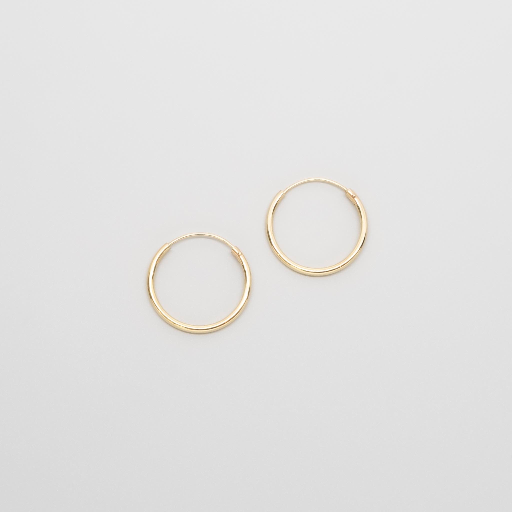simple hoops | solid gold - XS / S / M