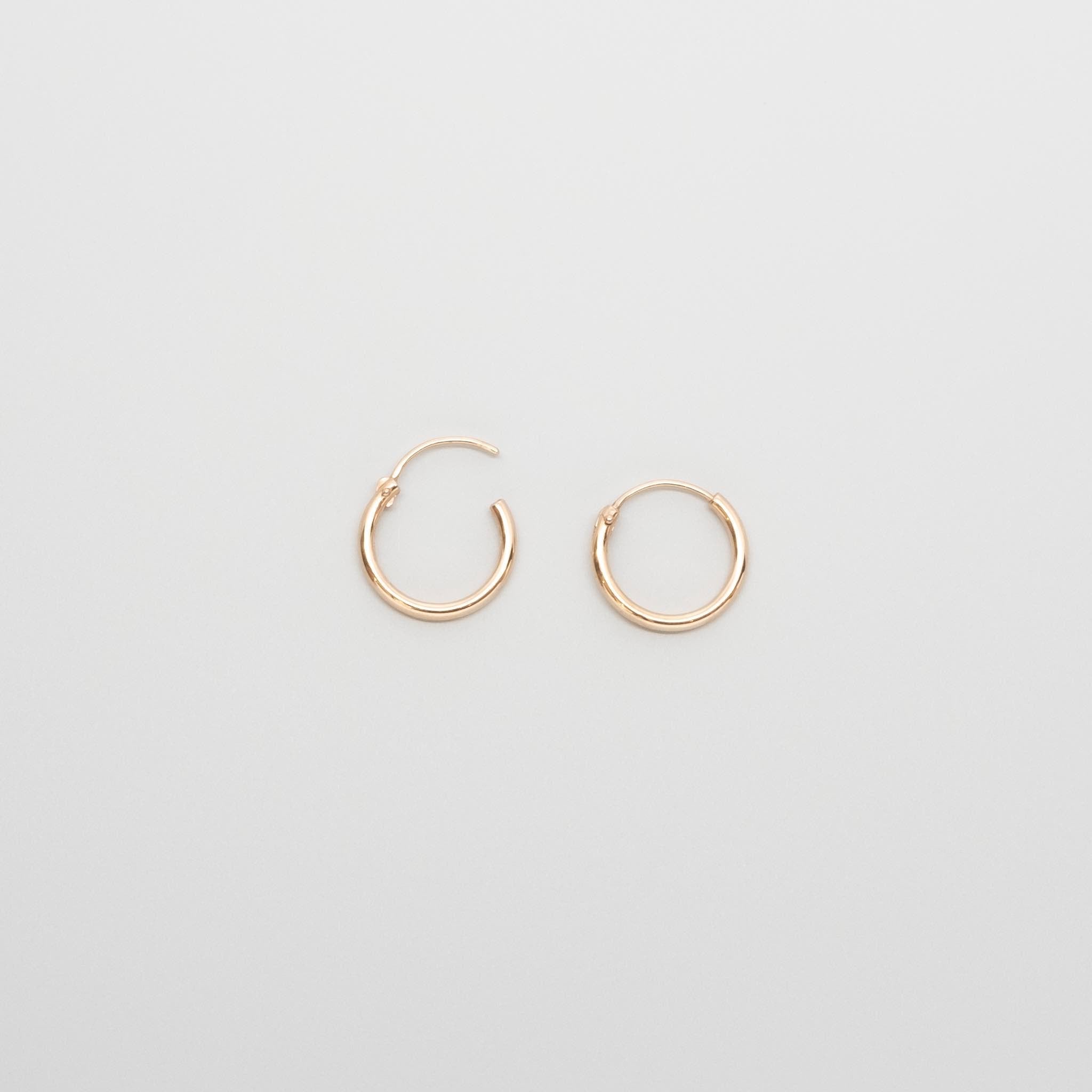 simple hoops | solid gold - XS / S / M