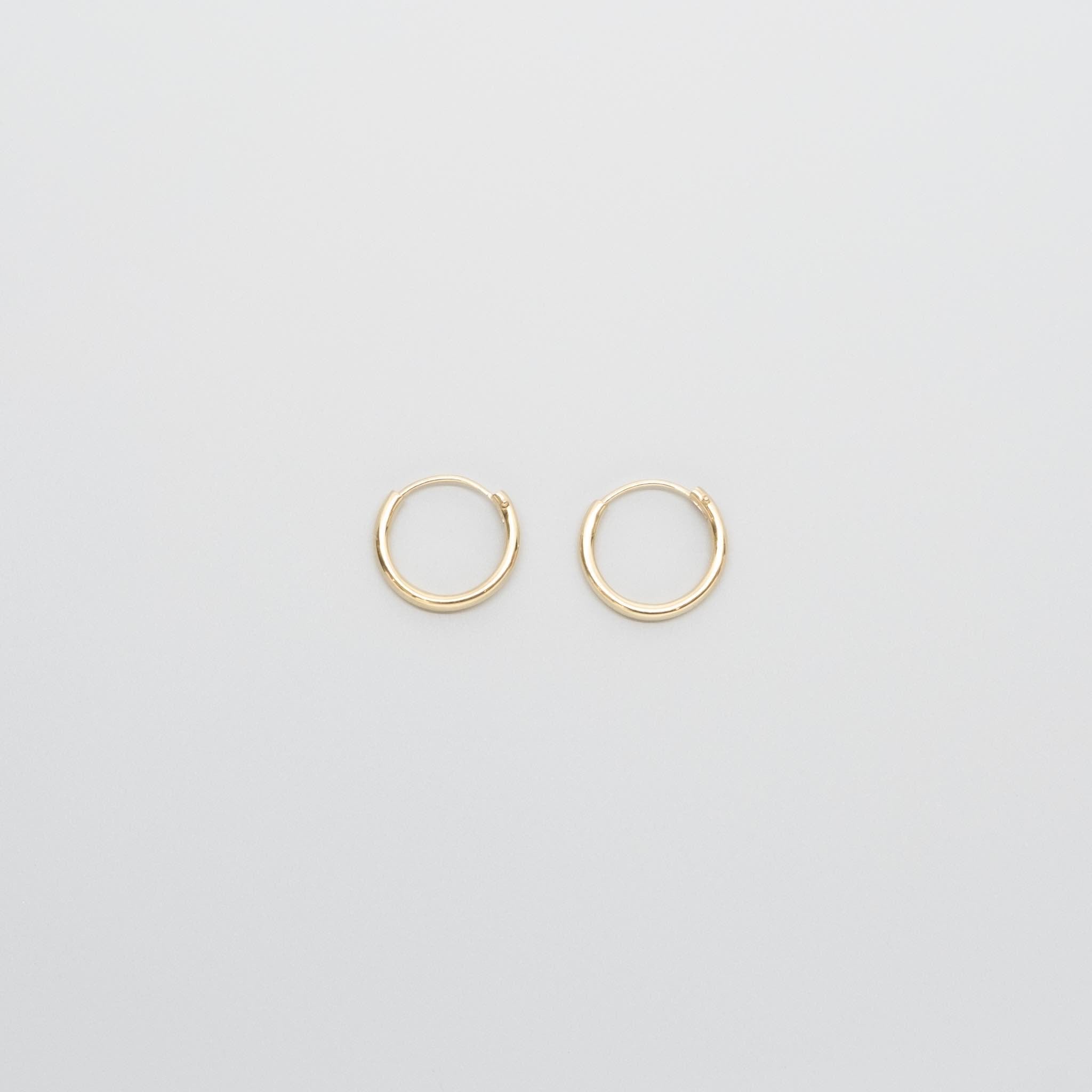 simple hoops | solid gold - XS / S / M