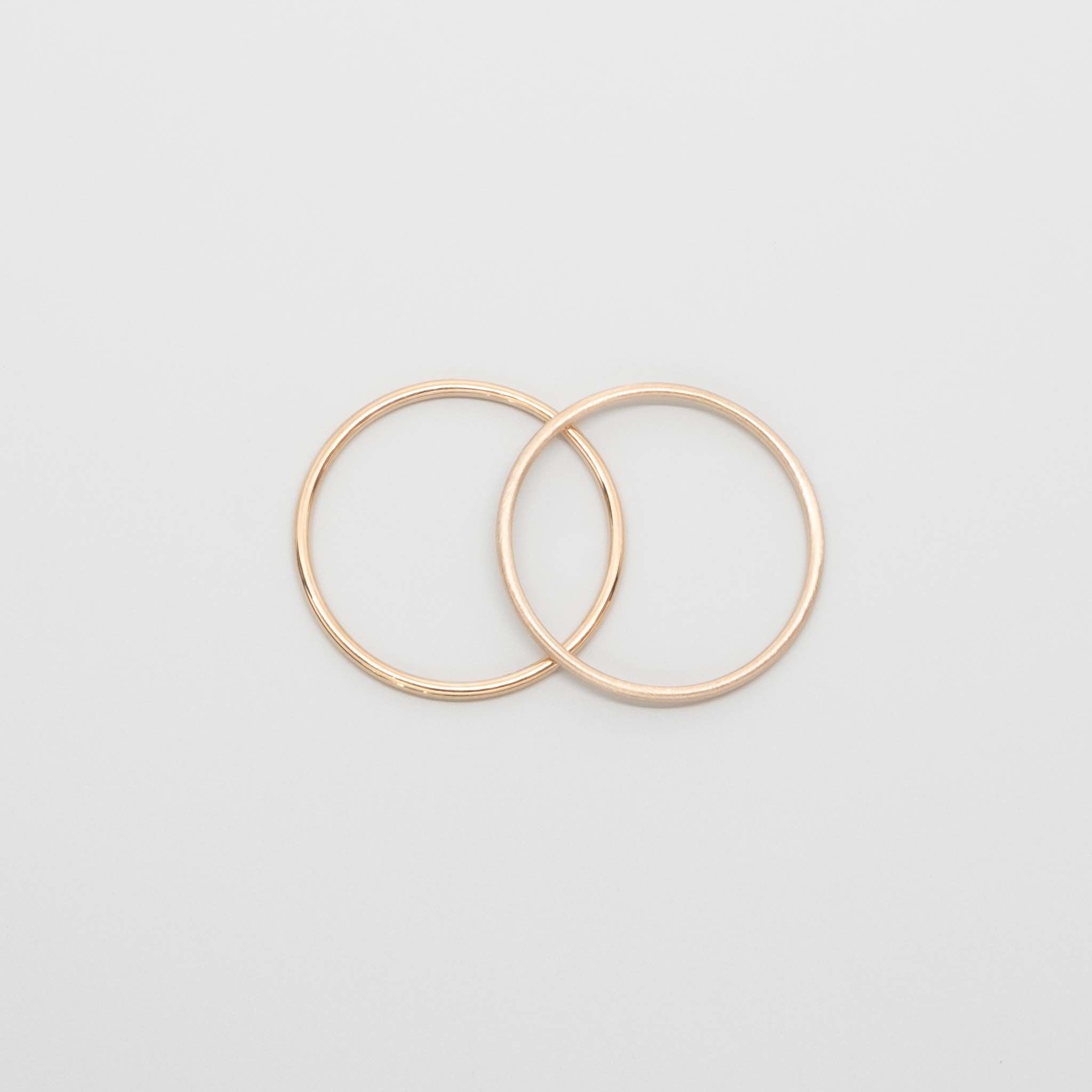 satin single ring | solid gold