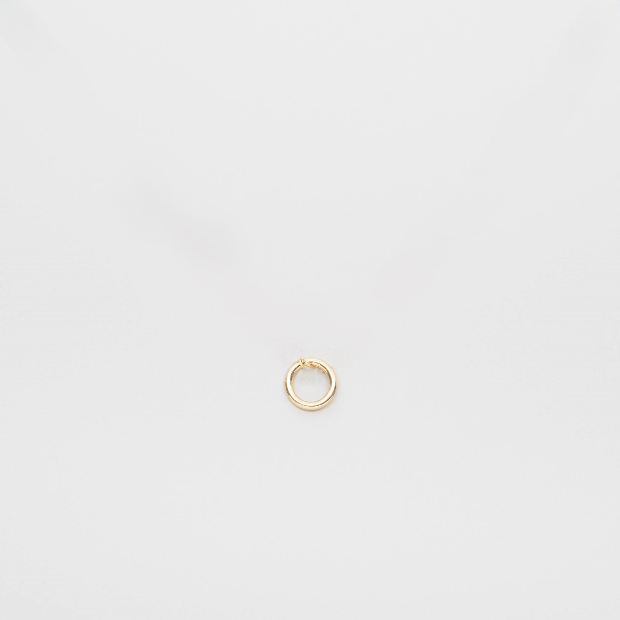 small circle charm | solid gold