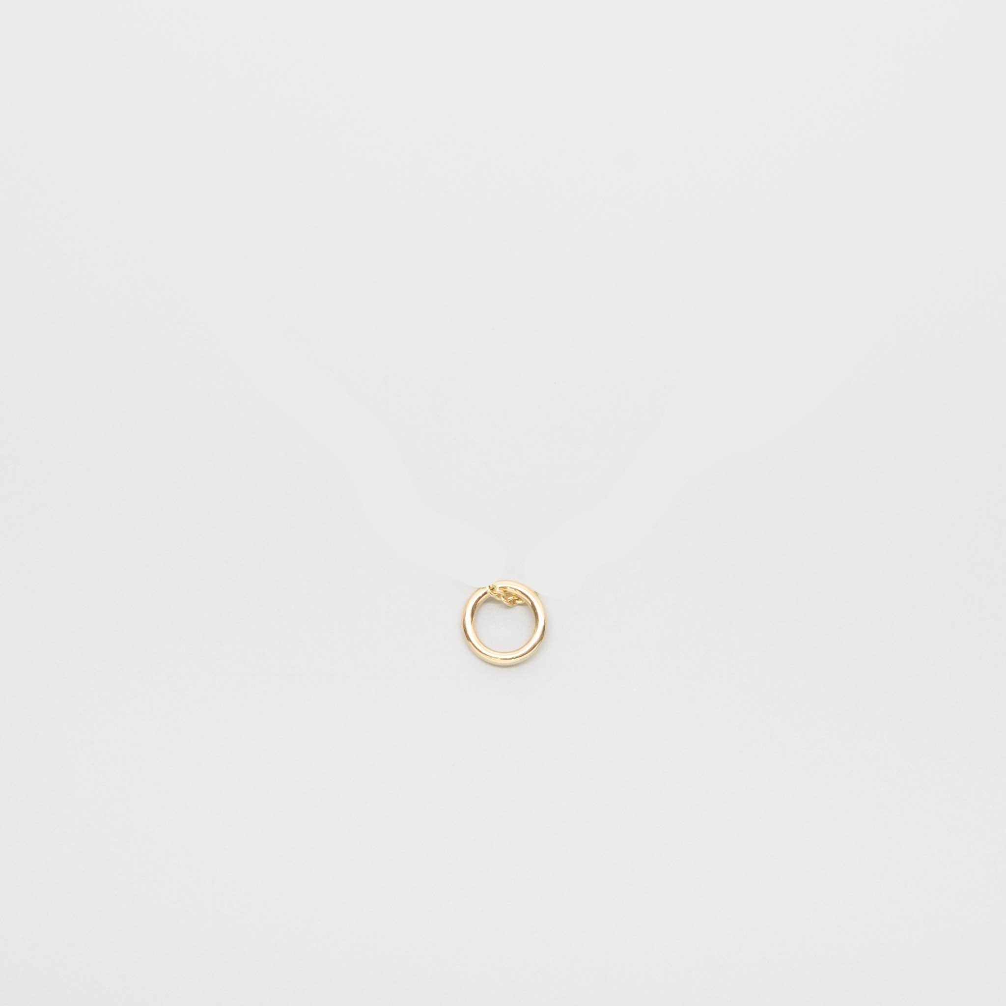 small circle charm | solid gold