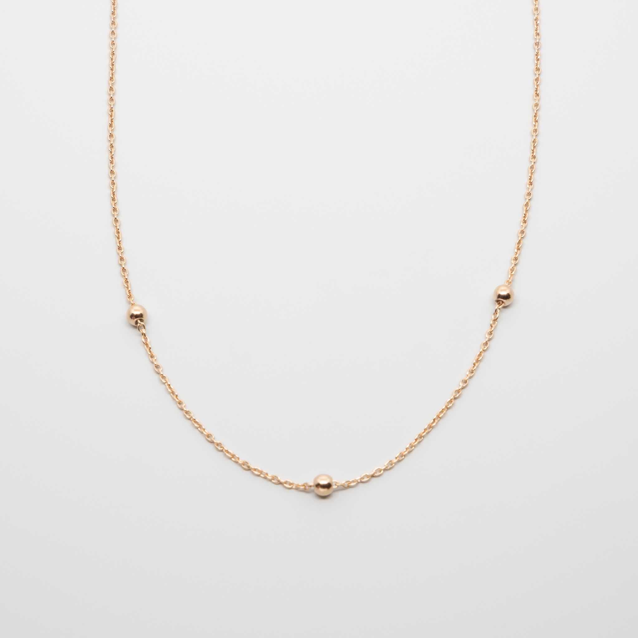 triple ball necklace