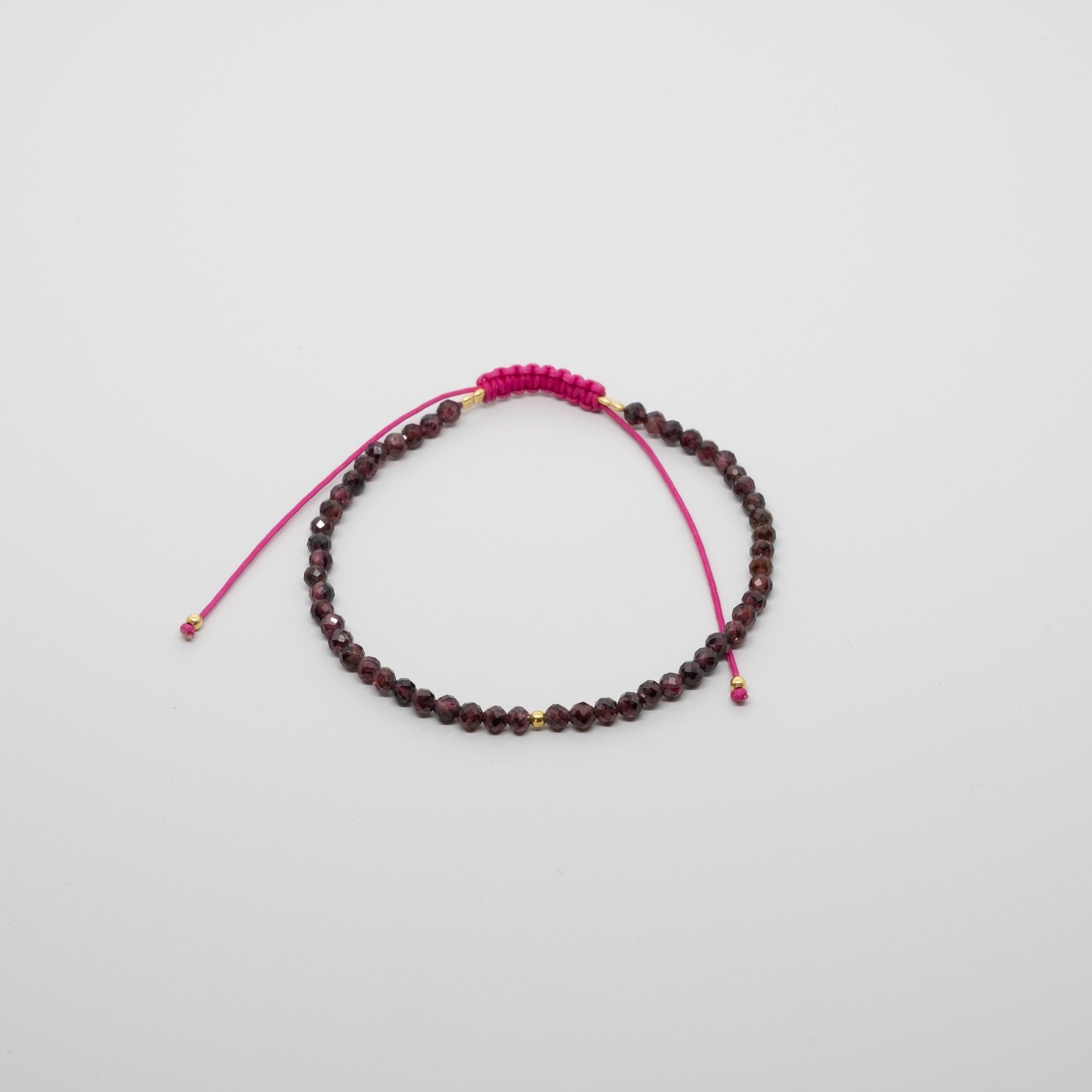 birthstone armband januar - garnet 