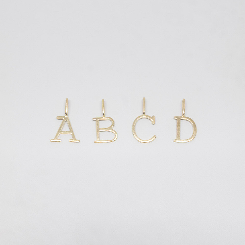 Kettenanhänger Buchstaben gold A B C D