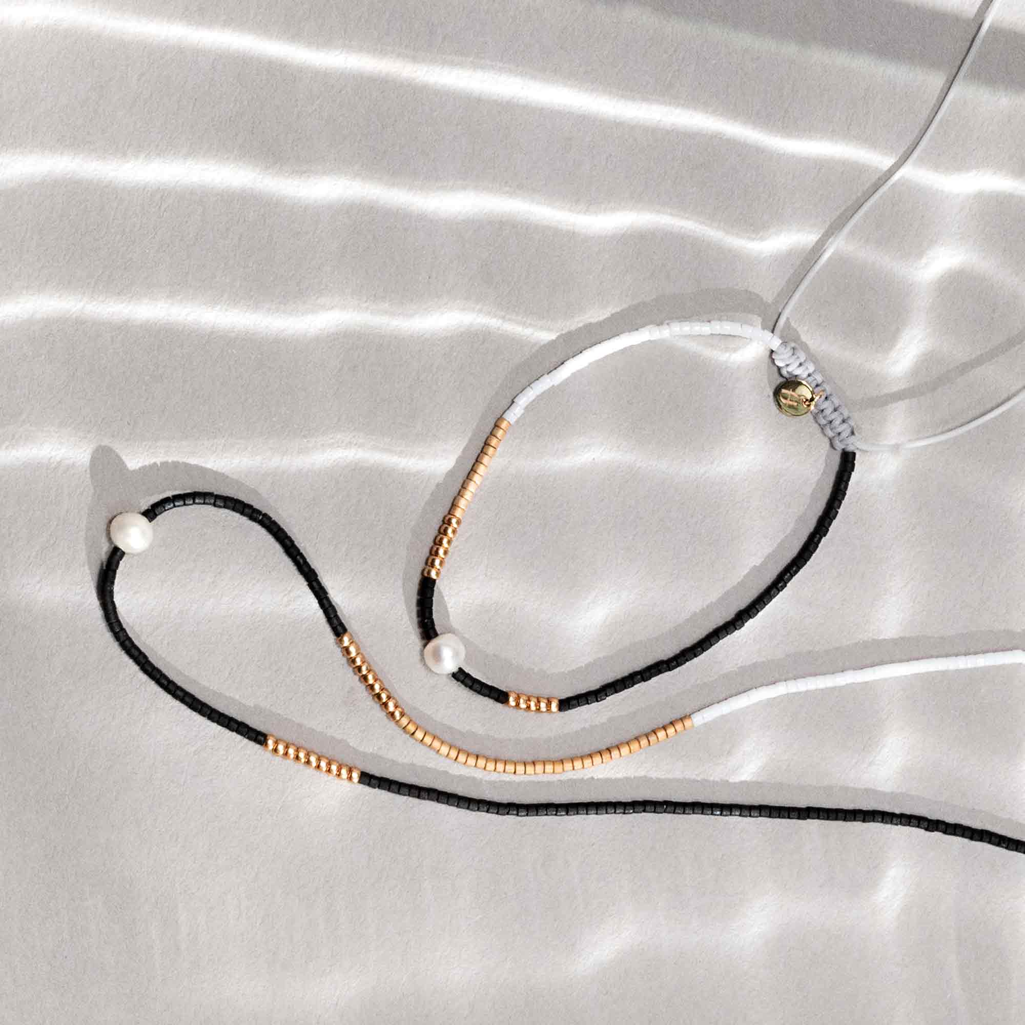 miyuki & pearl necklace