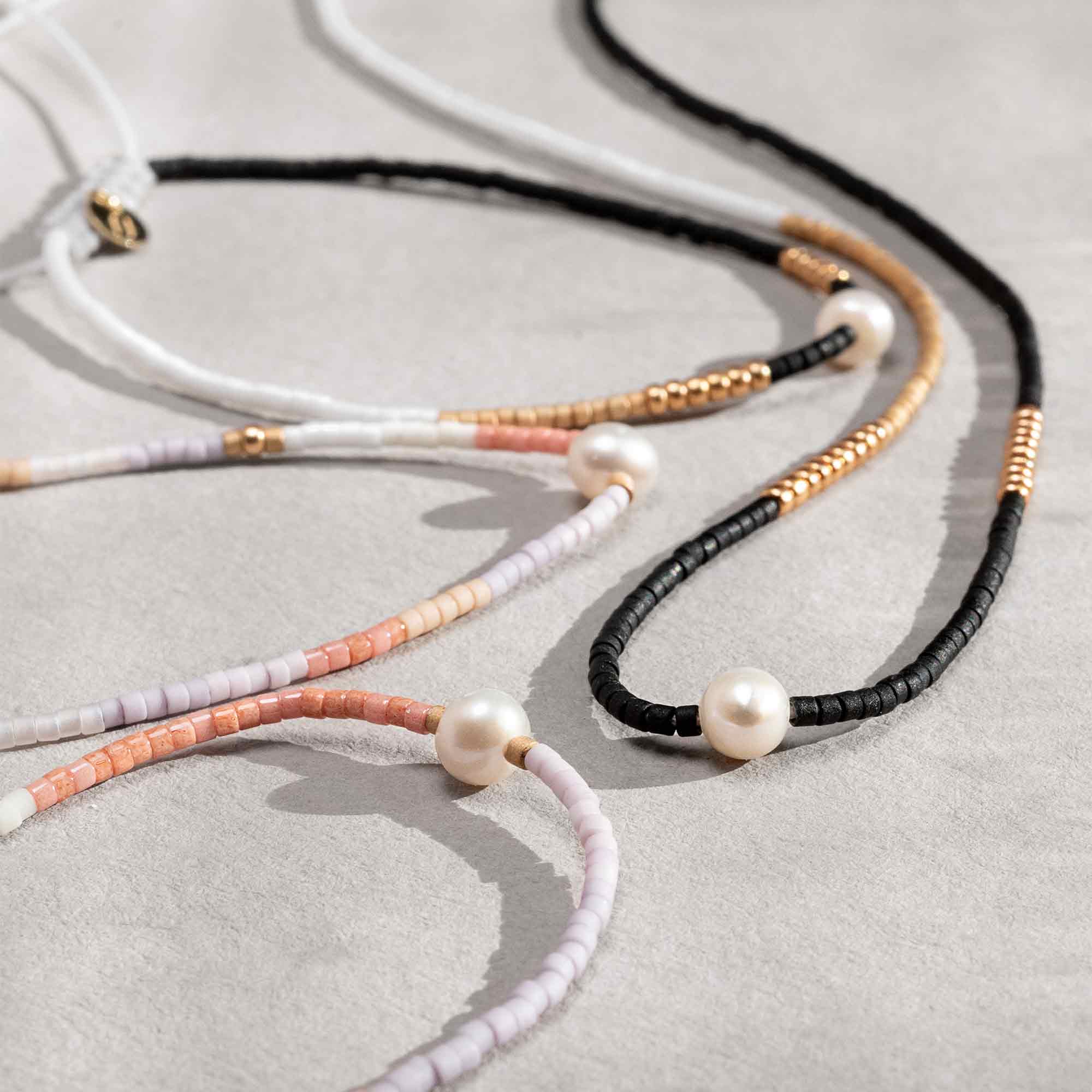 miyuki & pearl necklace