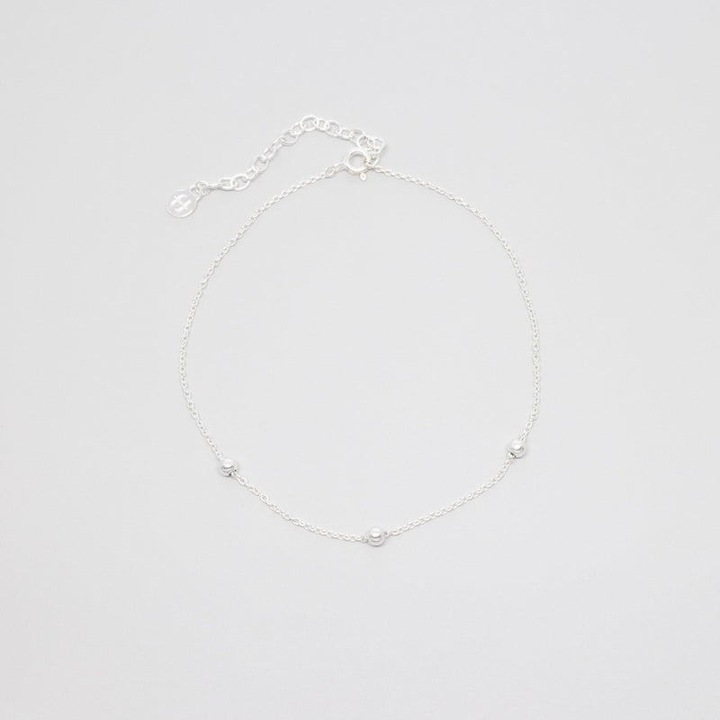 triple ball anklet