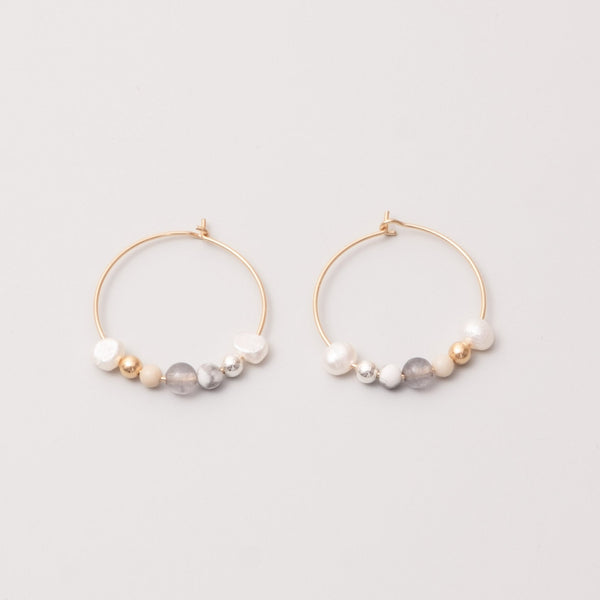 winter pearl hoop