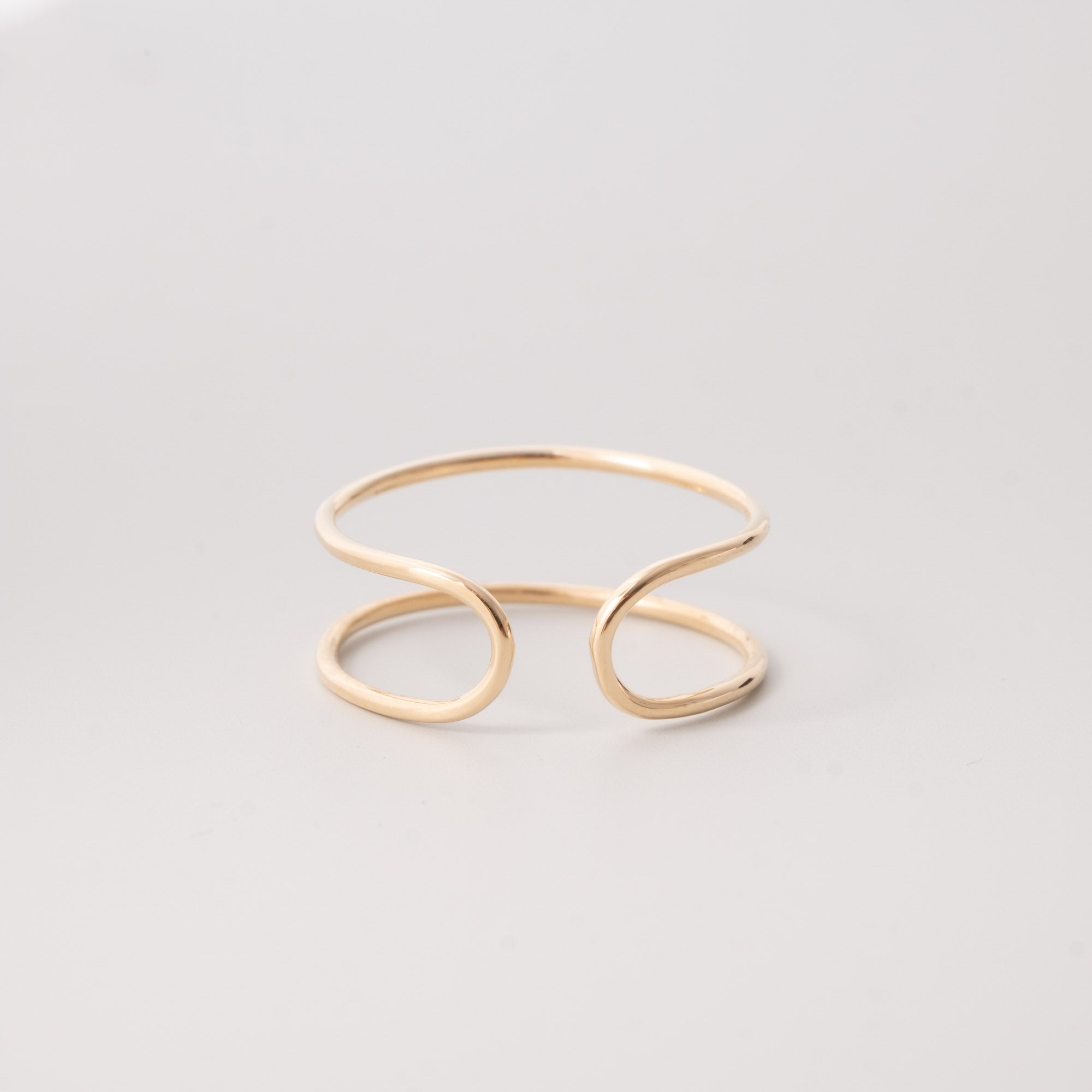 double ring | solid gold