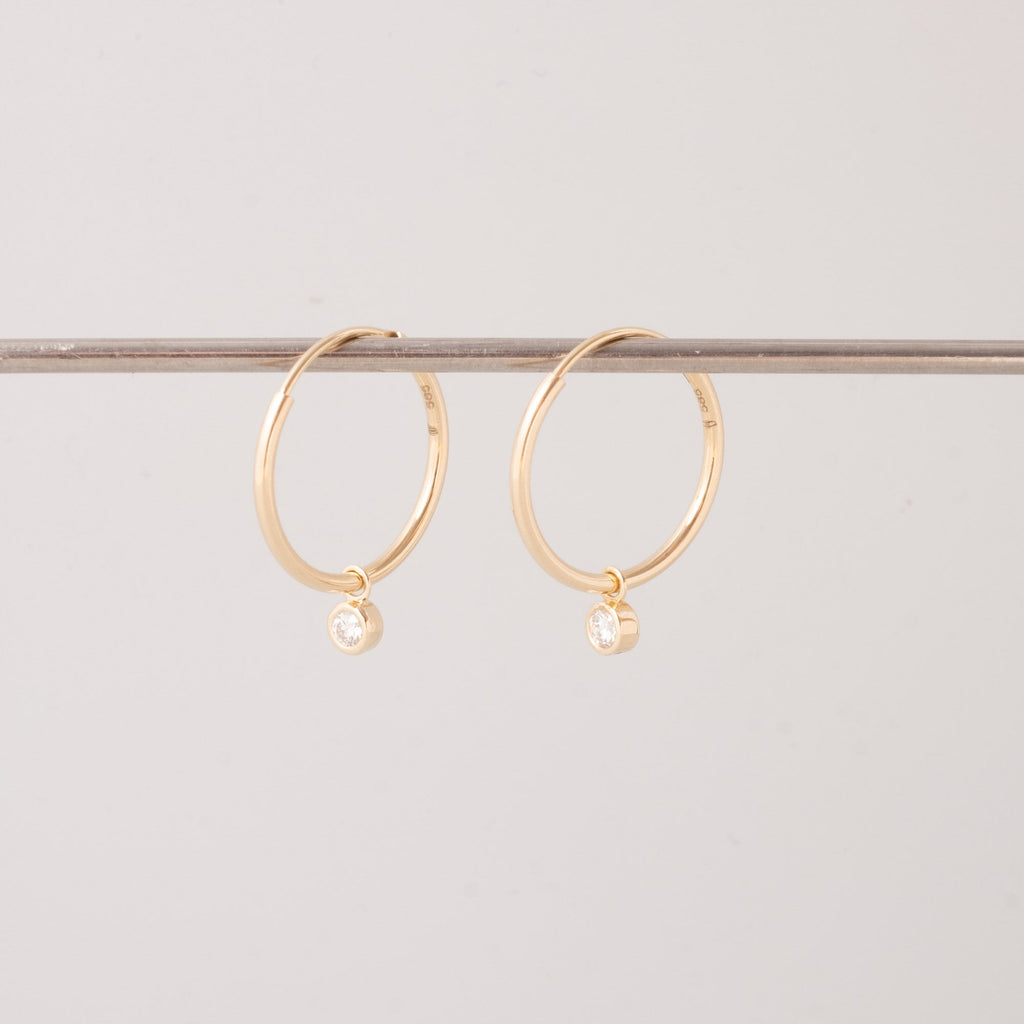creolen anhänger gold diamant