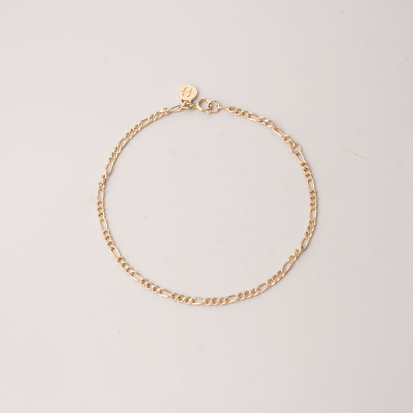 figaro bracelet gold