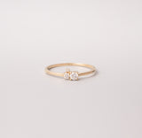 the trio engagement ring | solid gold