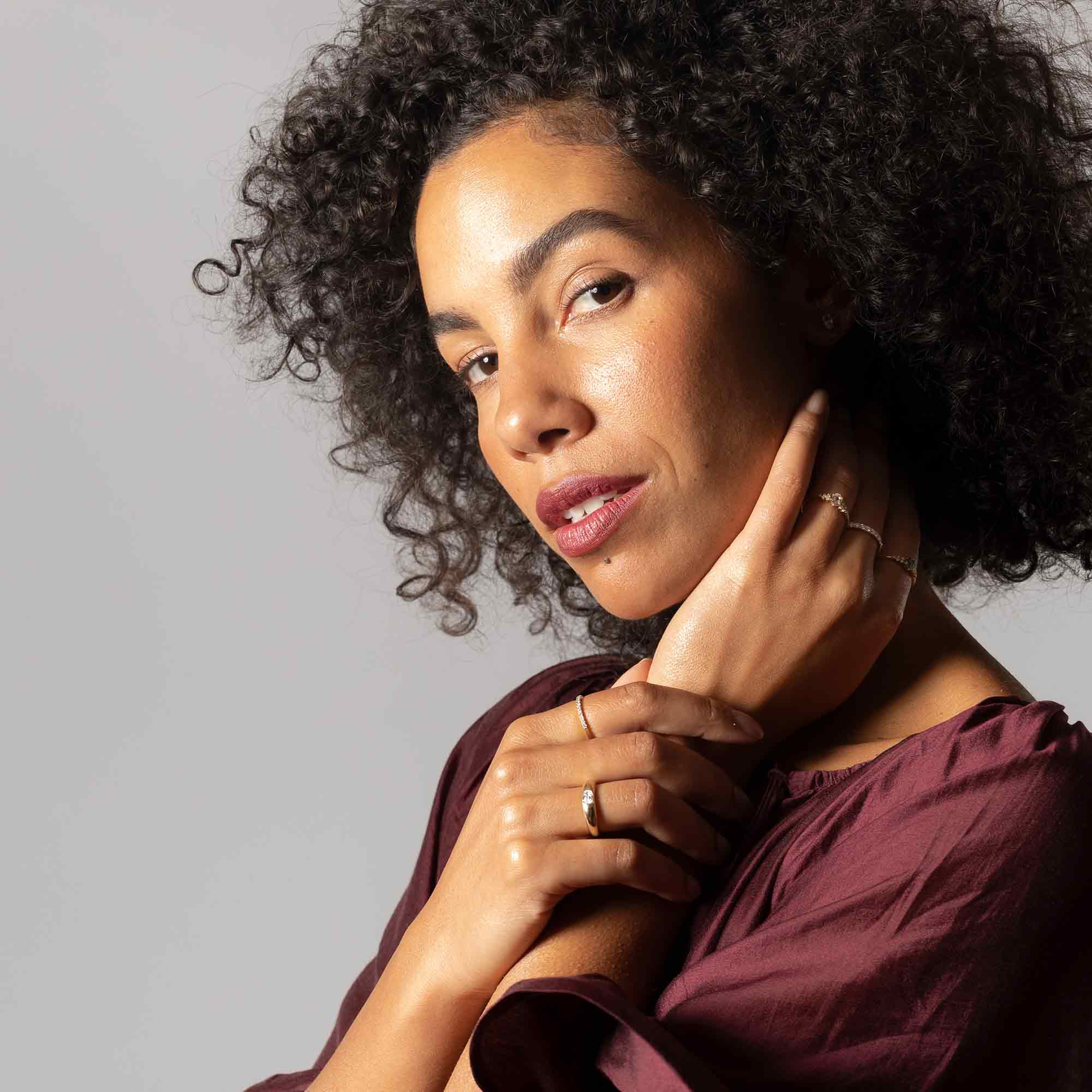 Diamantring oval dick bombay 585 Echtgold