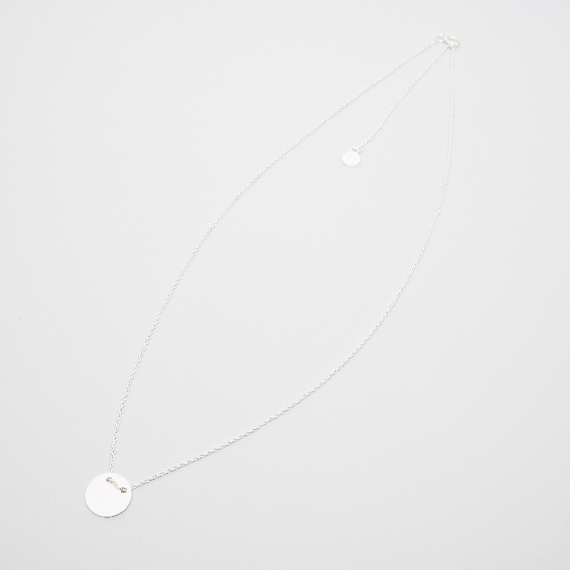 satin disc necklace