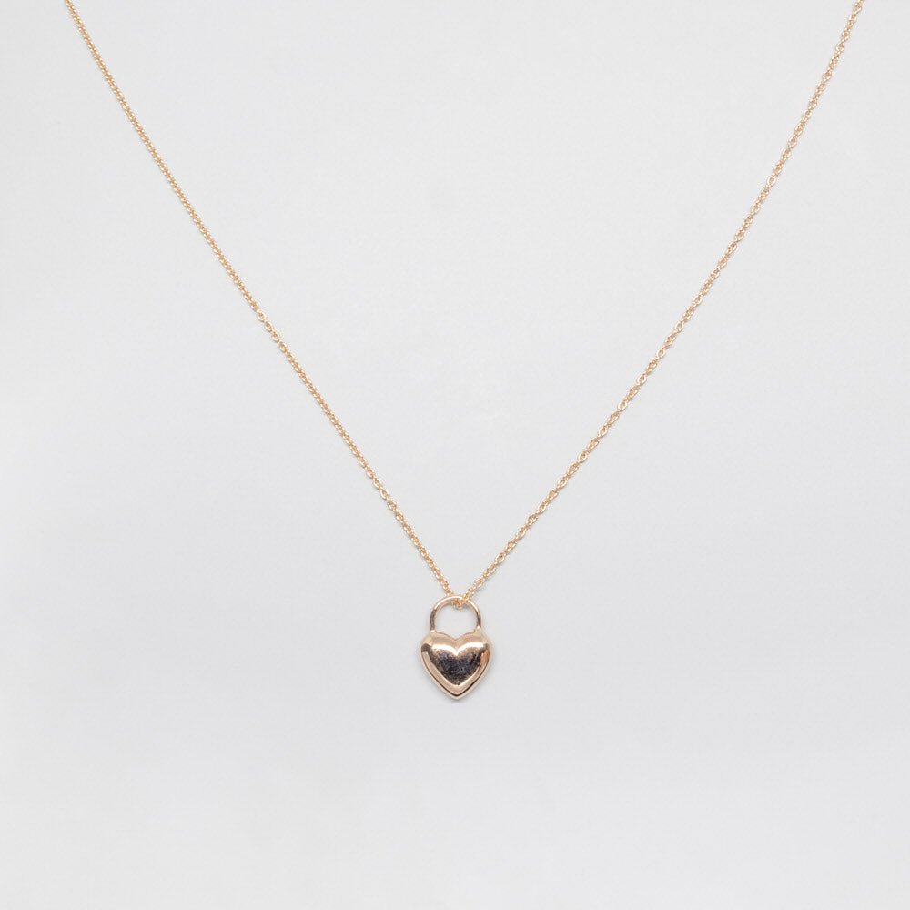 heart necklace | solid gold