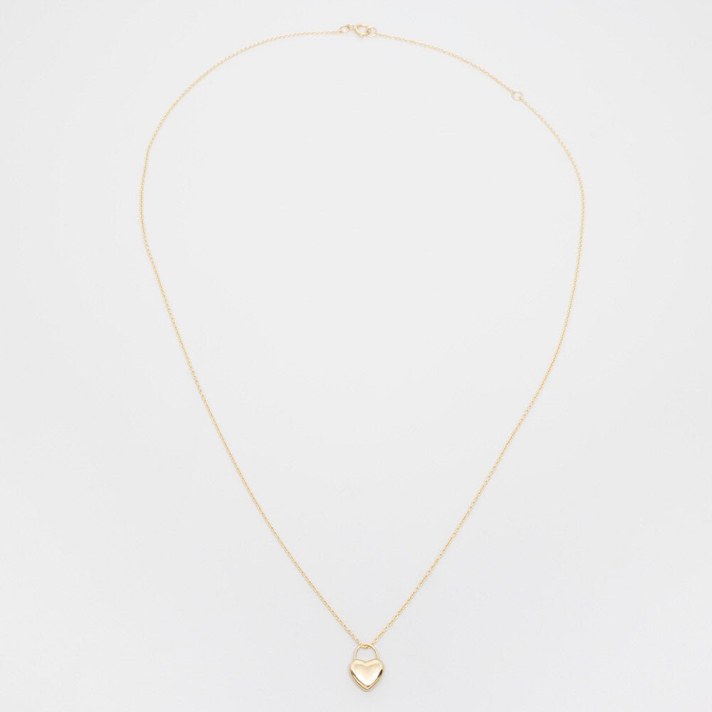 heart necklace | solid gold