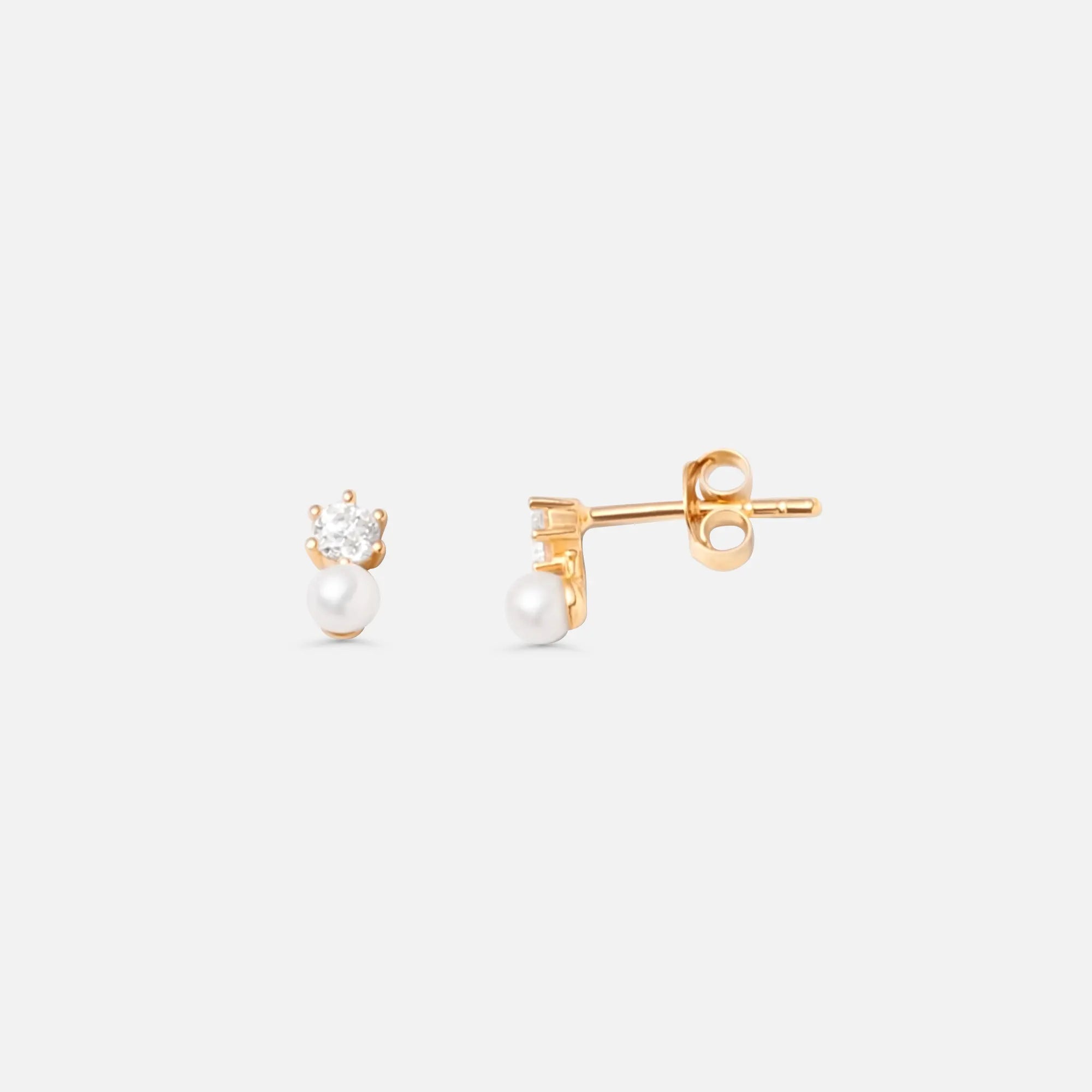 sparkle & pearl stud