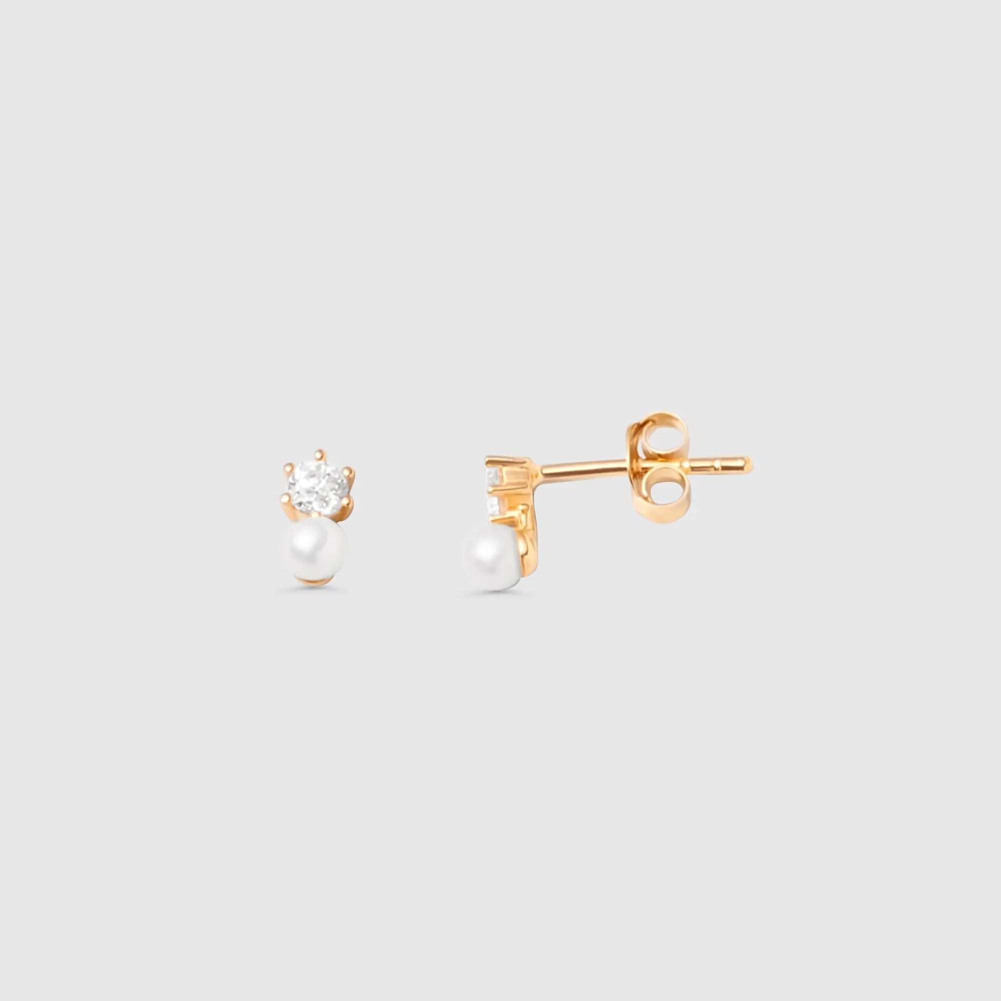 sparkle & pearl stud