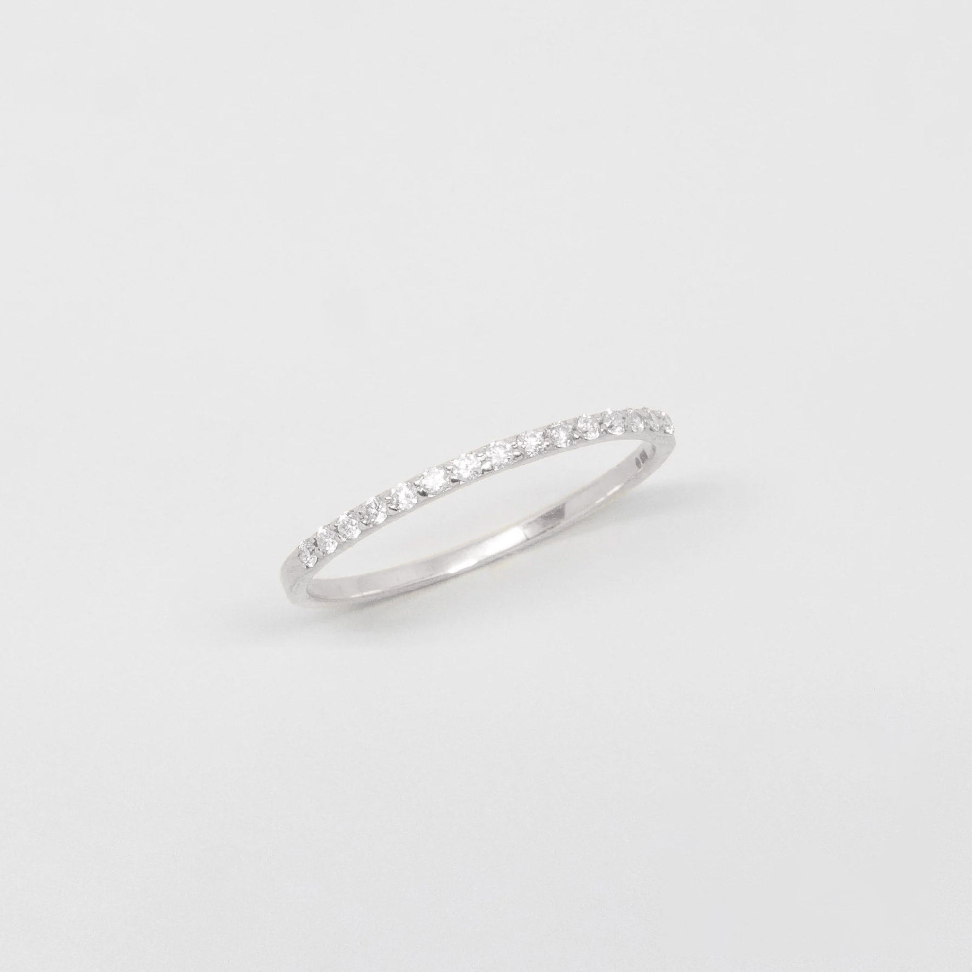 memory diamond ring | solid gold