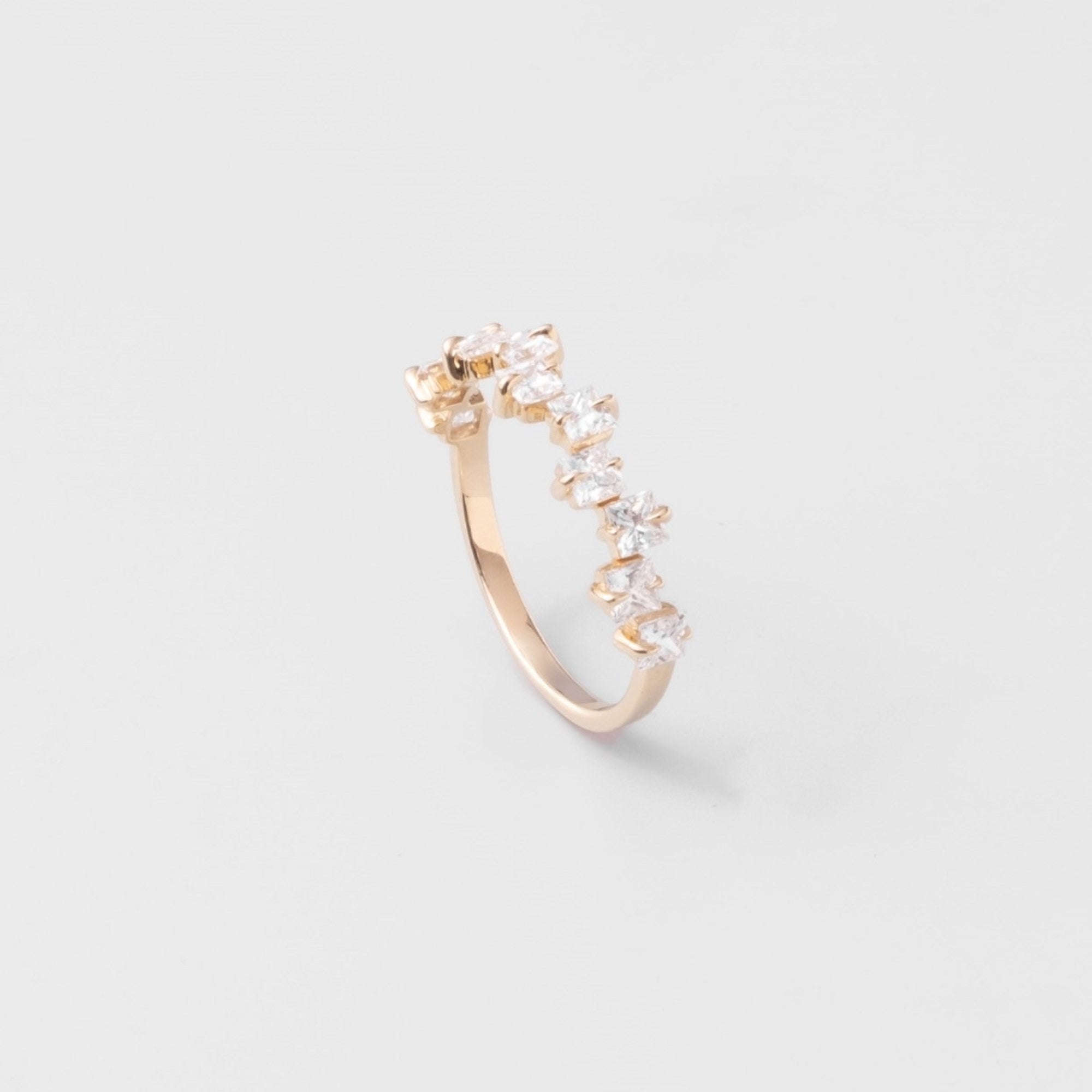 the diamond princess ring | solid gold