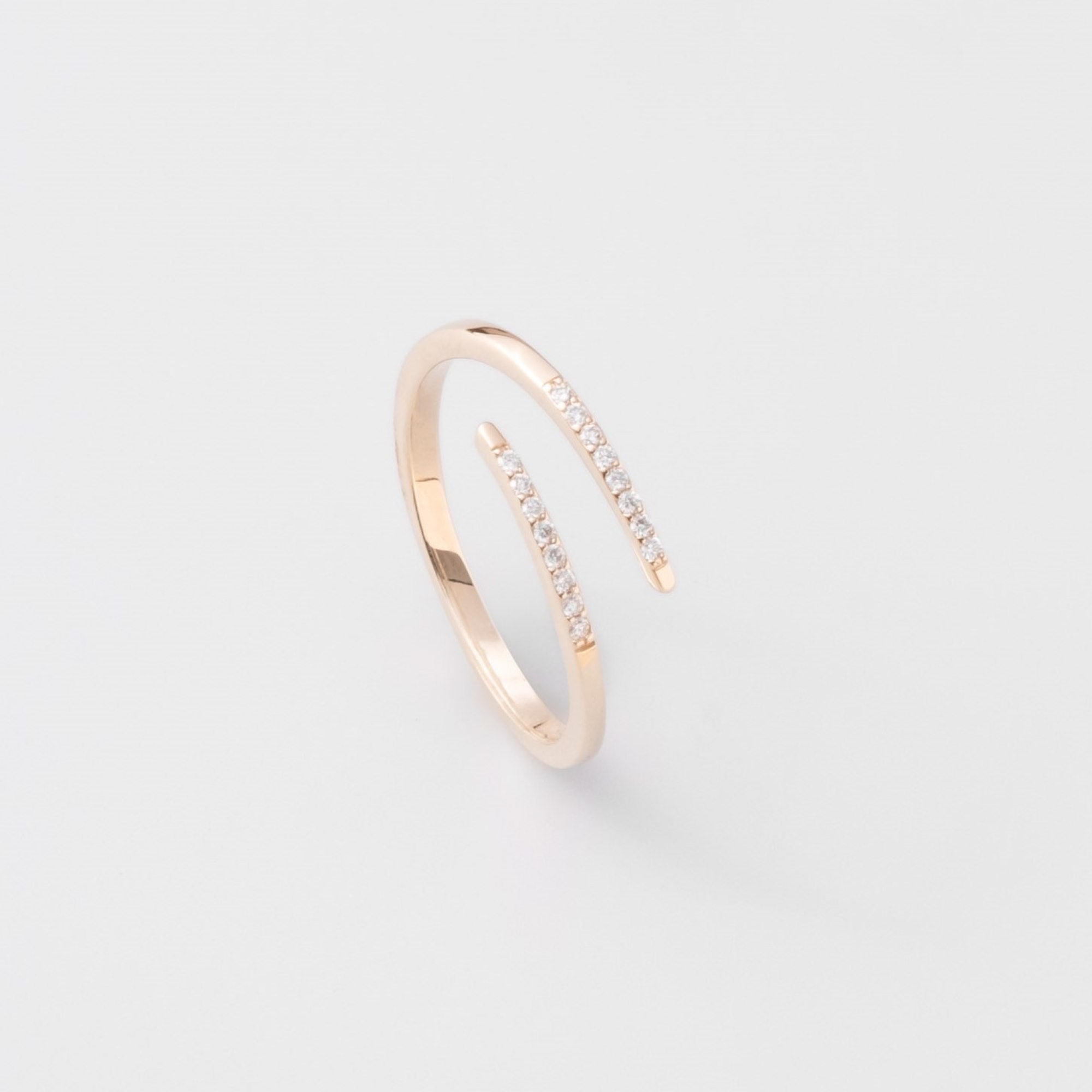 snake diamond ring | solid gold