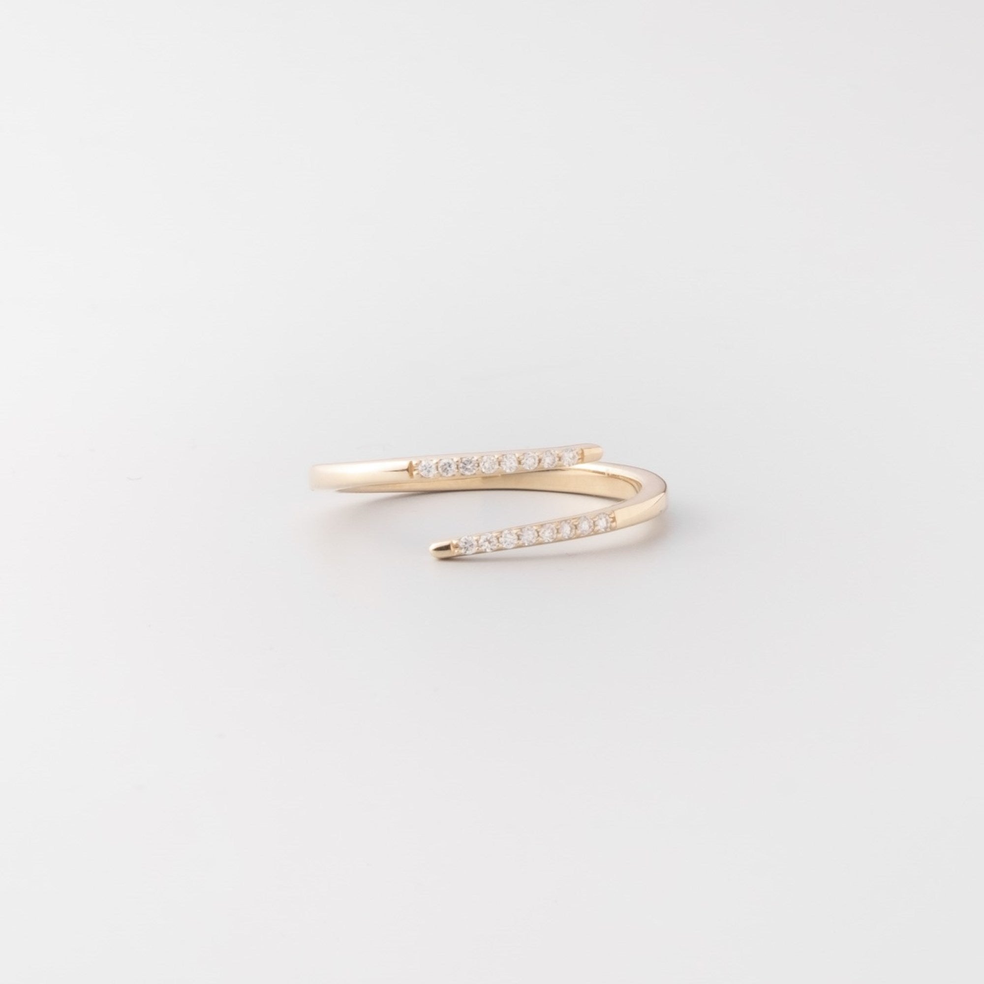 snake diamond ring | solid gold