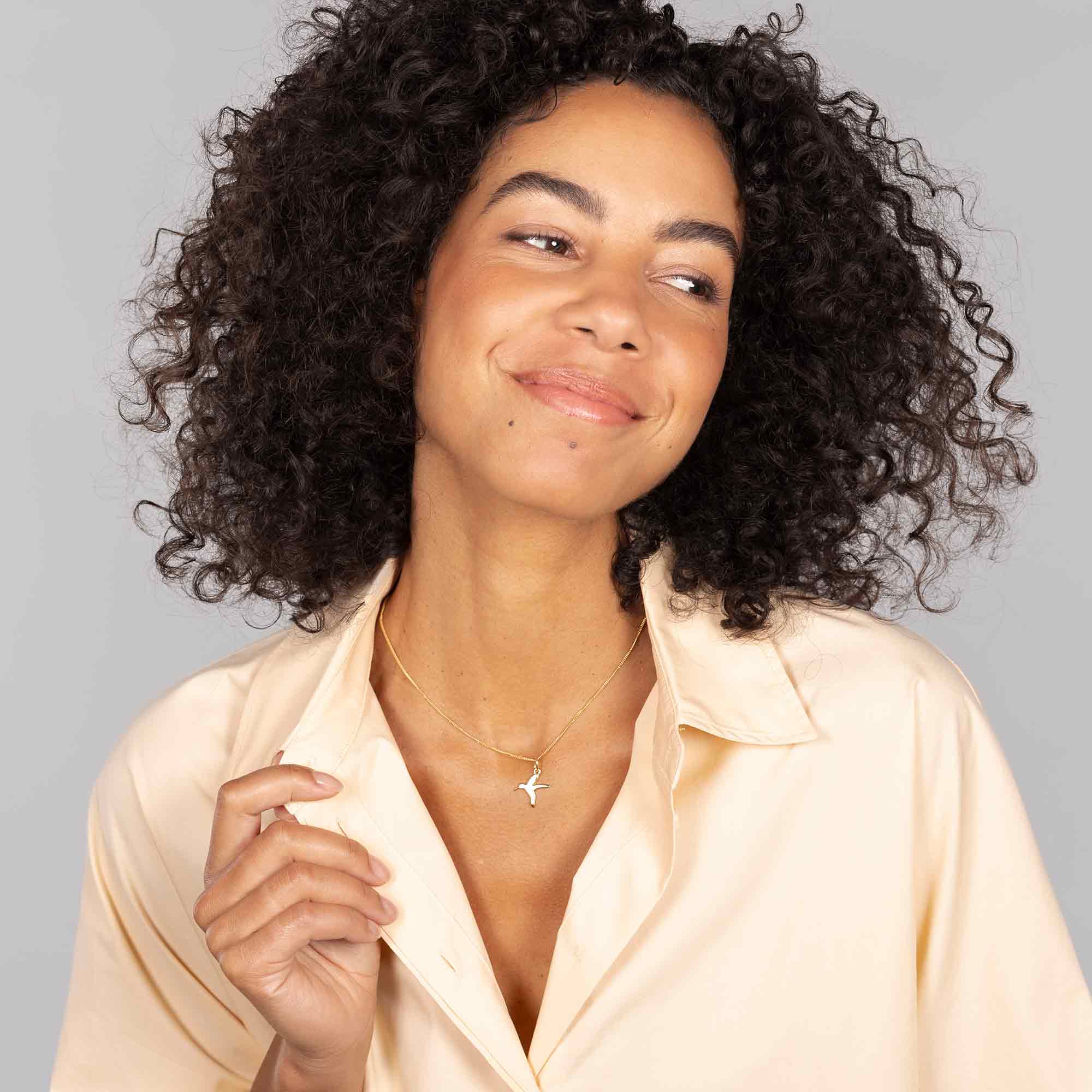 Kette hummingbird necklace worlds origins wolfgang joop