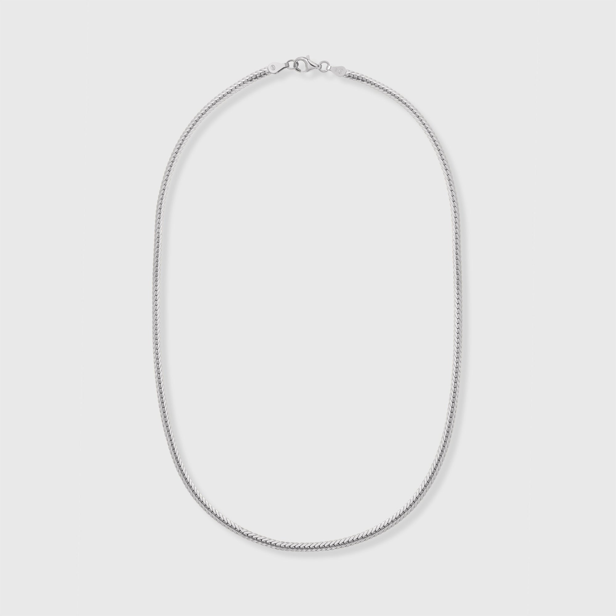 big flat chain necklace