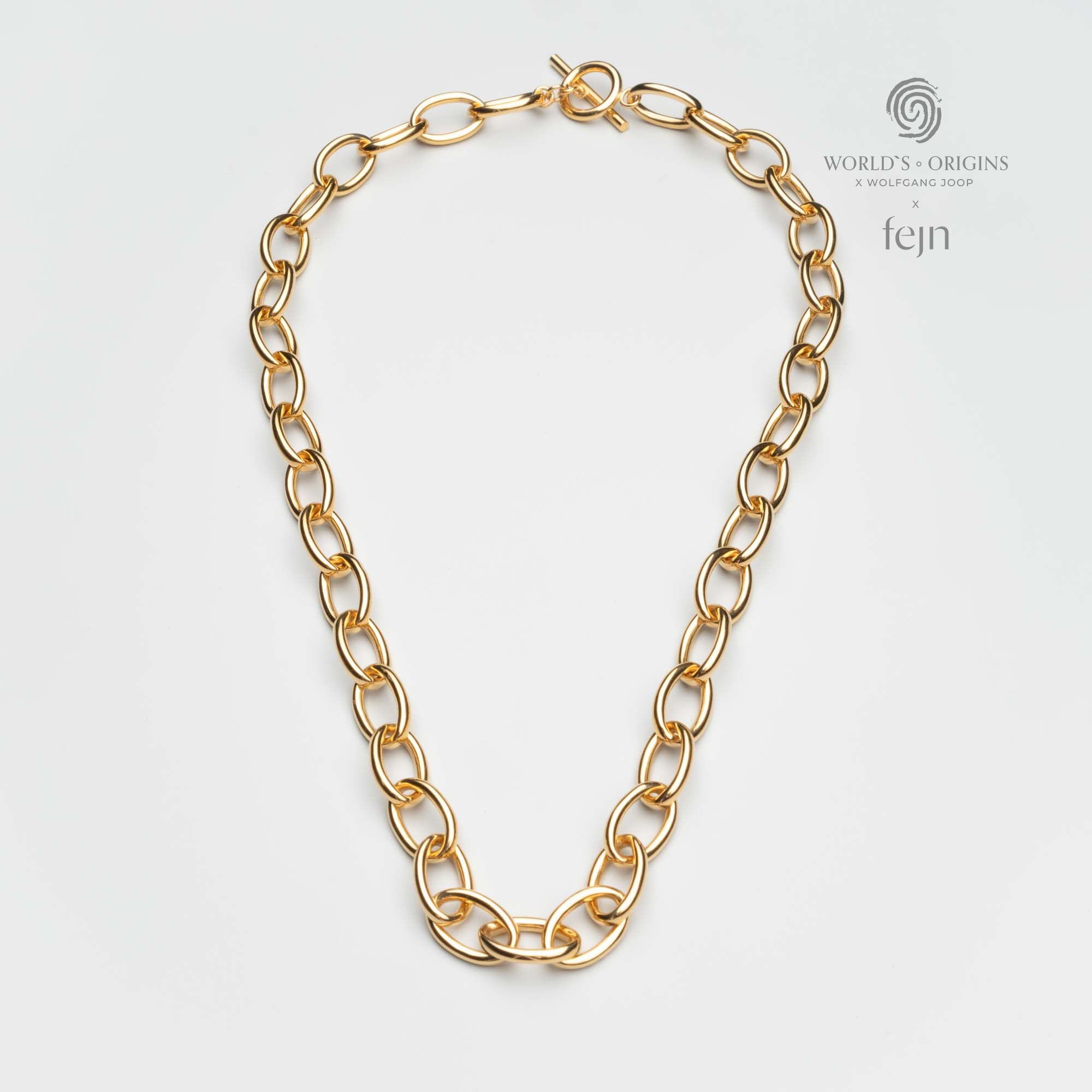 Chunky chain link necklace | Sustainable & stylish - fejn jewelry
