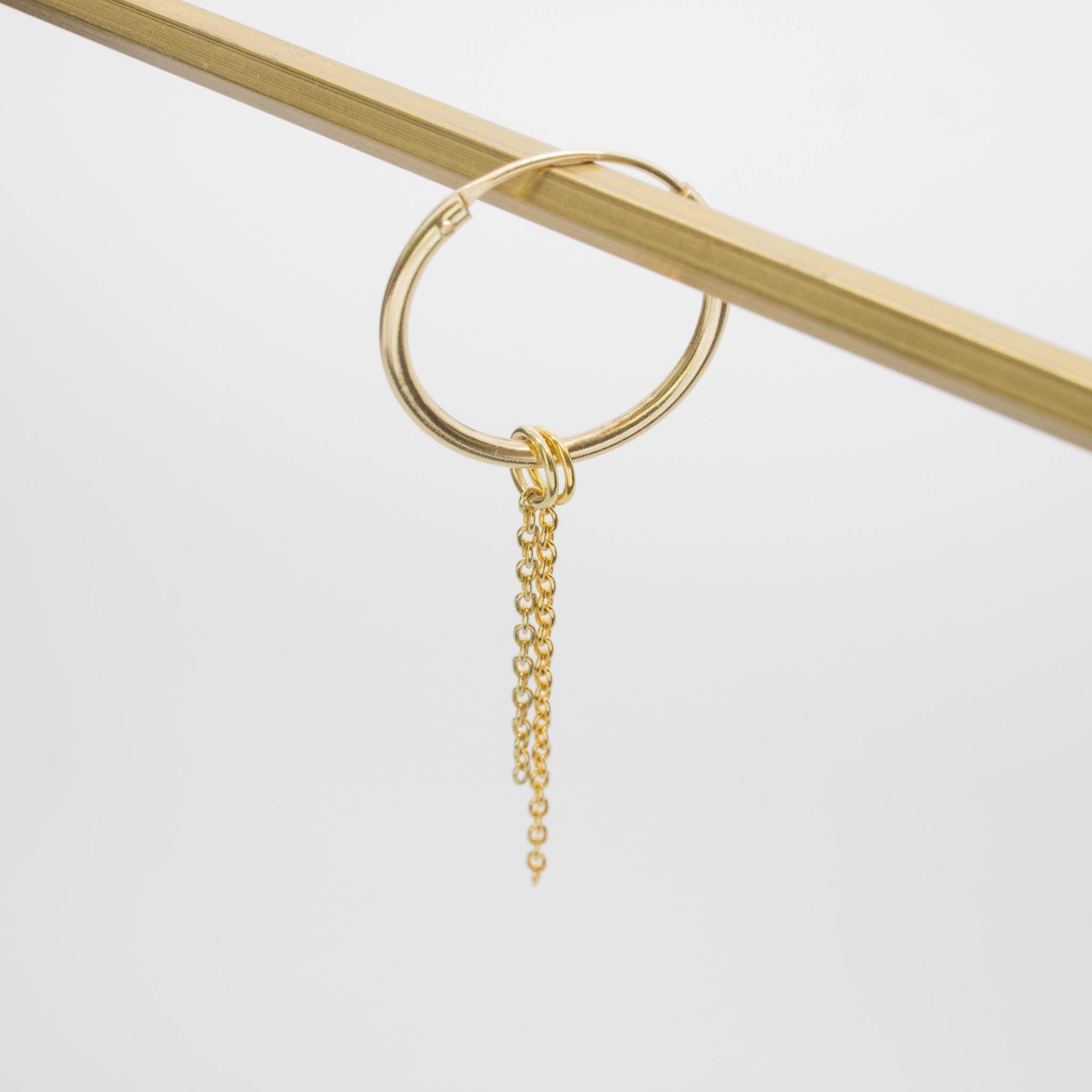 chain hoop charms
