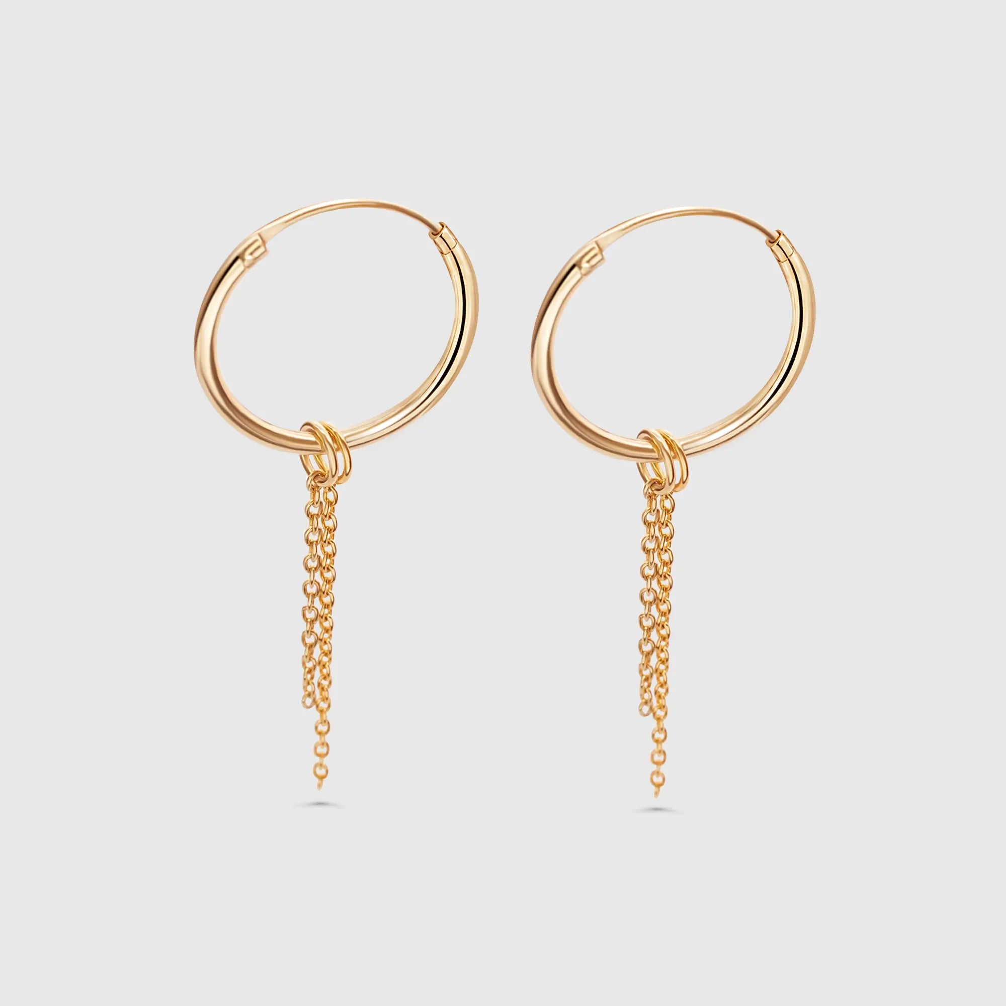 chain hoop charms